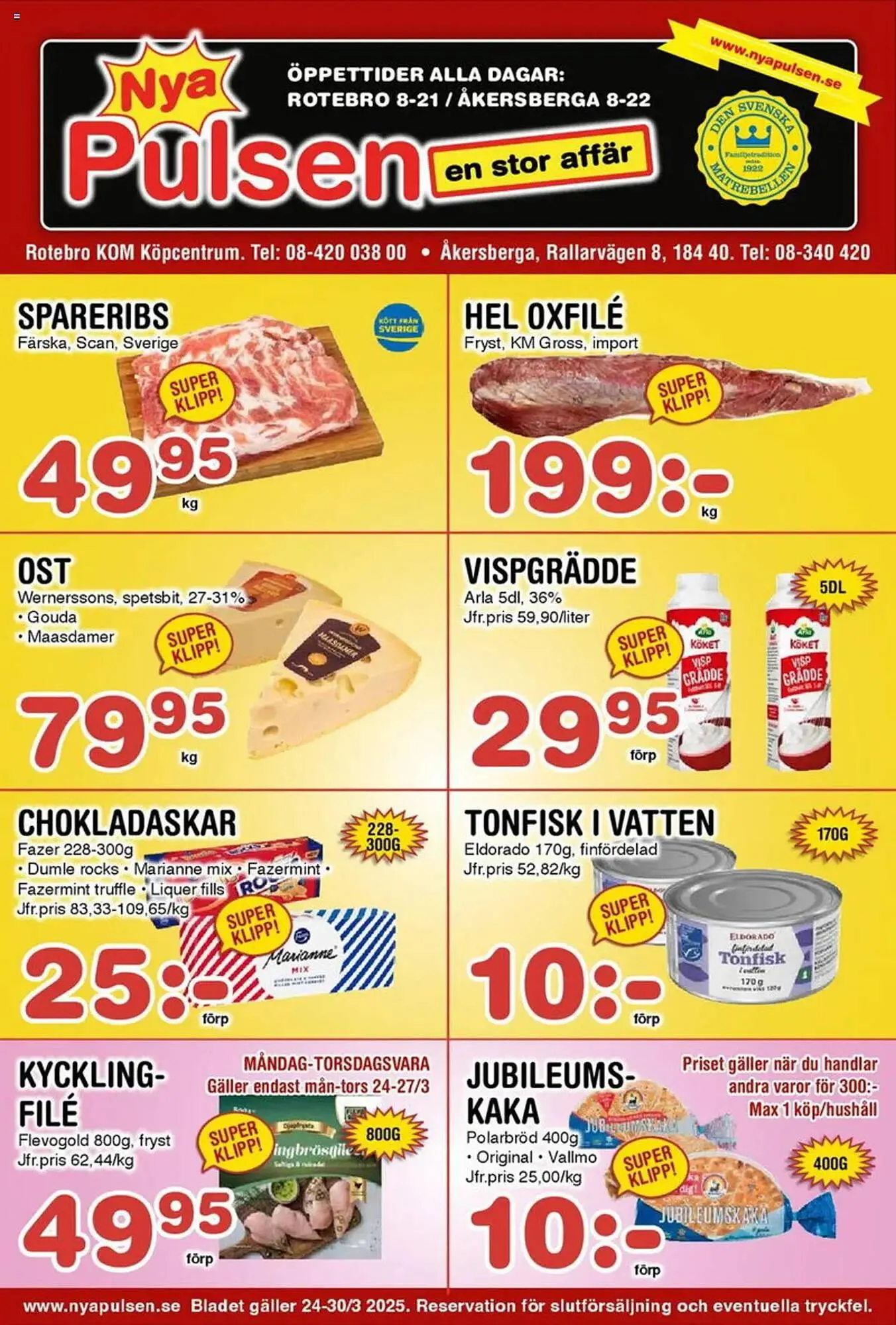Nya Pulsen reklamblad från 24 mars till 30 mars 2025 - Reklamblad sidor 1