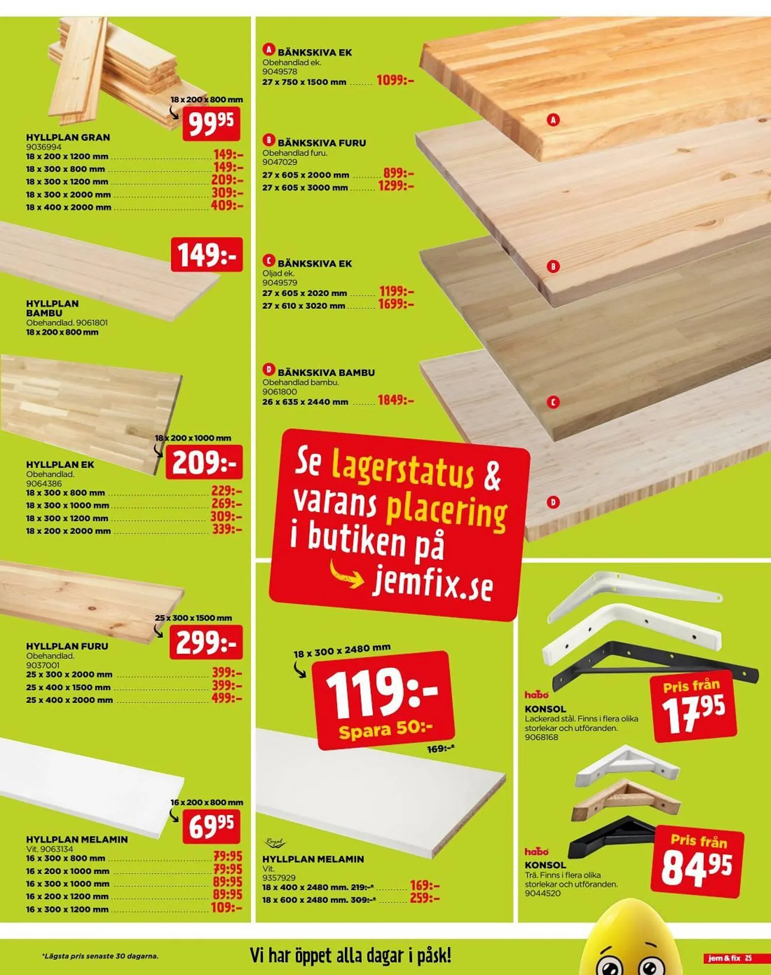 Jem&Fix reklamblad från 14 april till 20 april 2025 - Reklamblad sidor 25