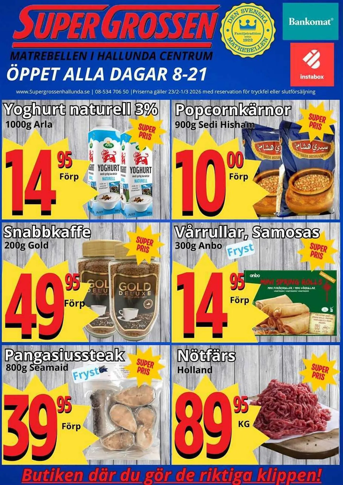 Supergrossen reklamblad - 1