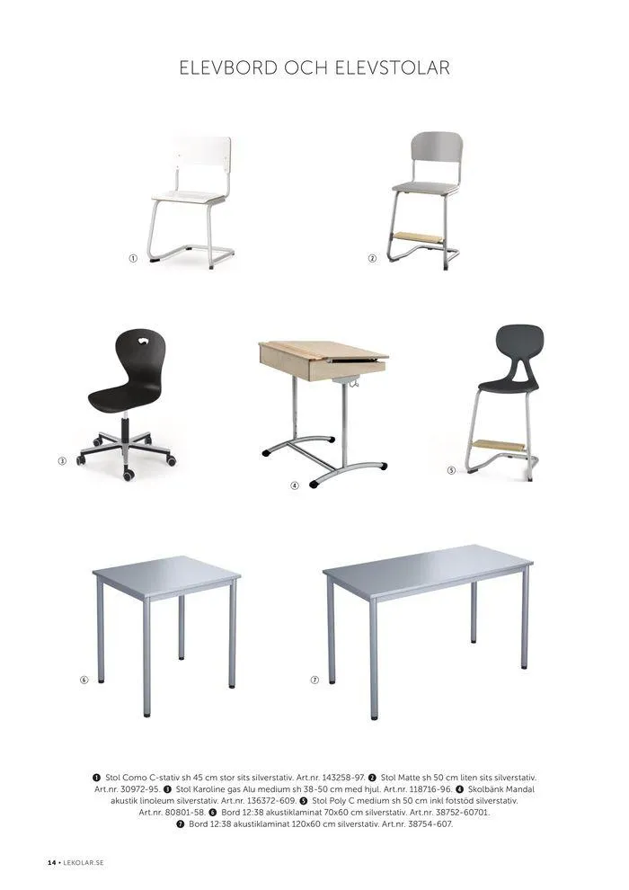 Mobler skola 2024 från 16 april till 31 maj 2024 - Reklamblad sidor 14