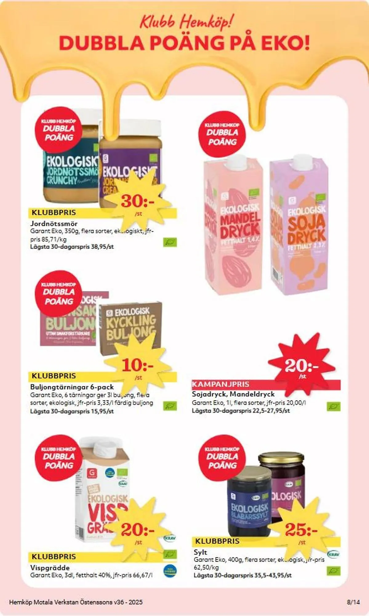 Östenssons reklamblad från 1 september till 7 september 2025 - Reklamblad sidor 8