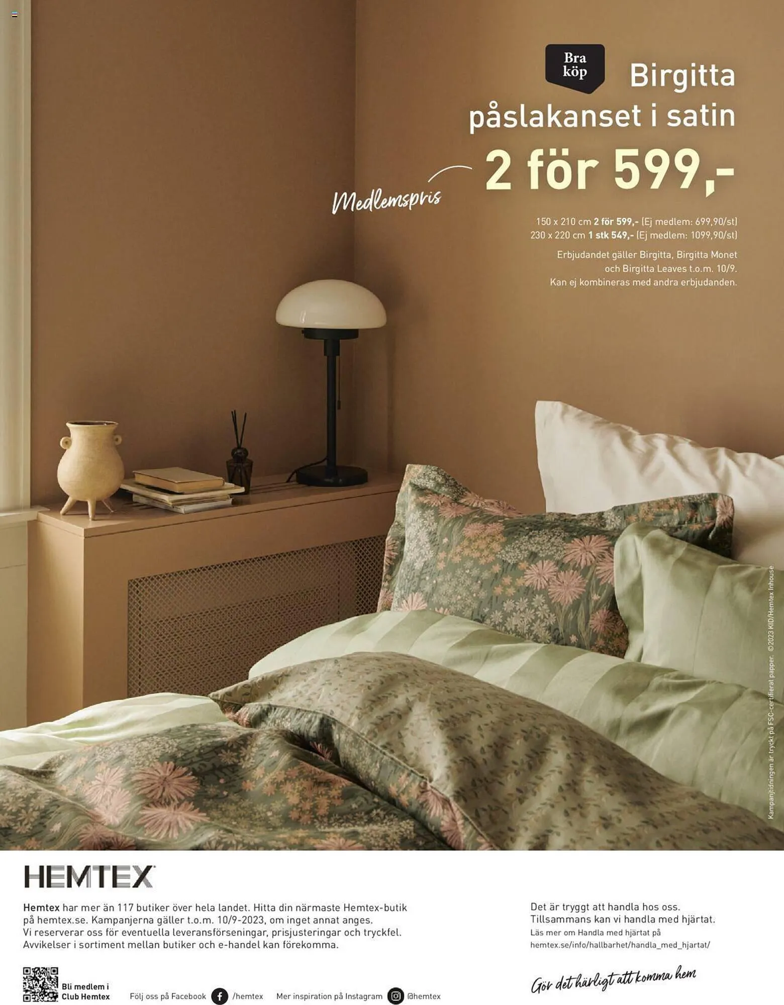 Hemtex reklamblad från 1 september till 10 september 2023 - Reklamblad sidor 12