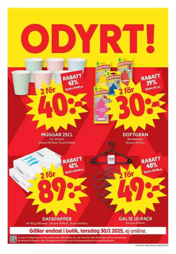 ICA Maxi Erbjudanden från 27 januari till 2 februari 2025 - Reklamblad sidor 18
