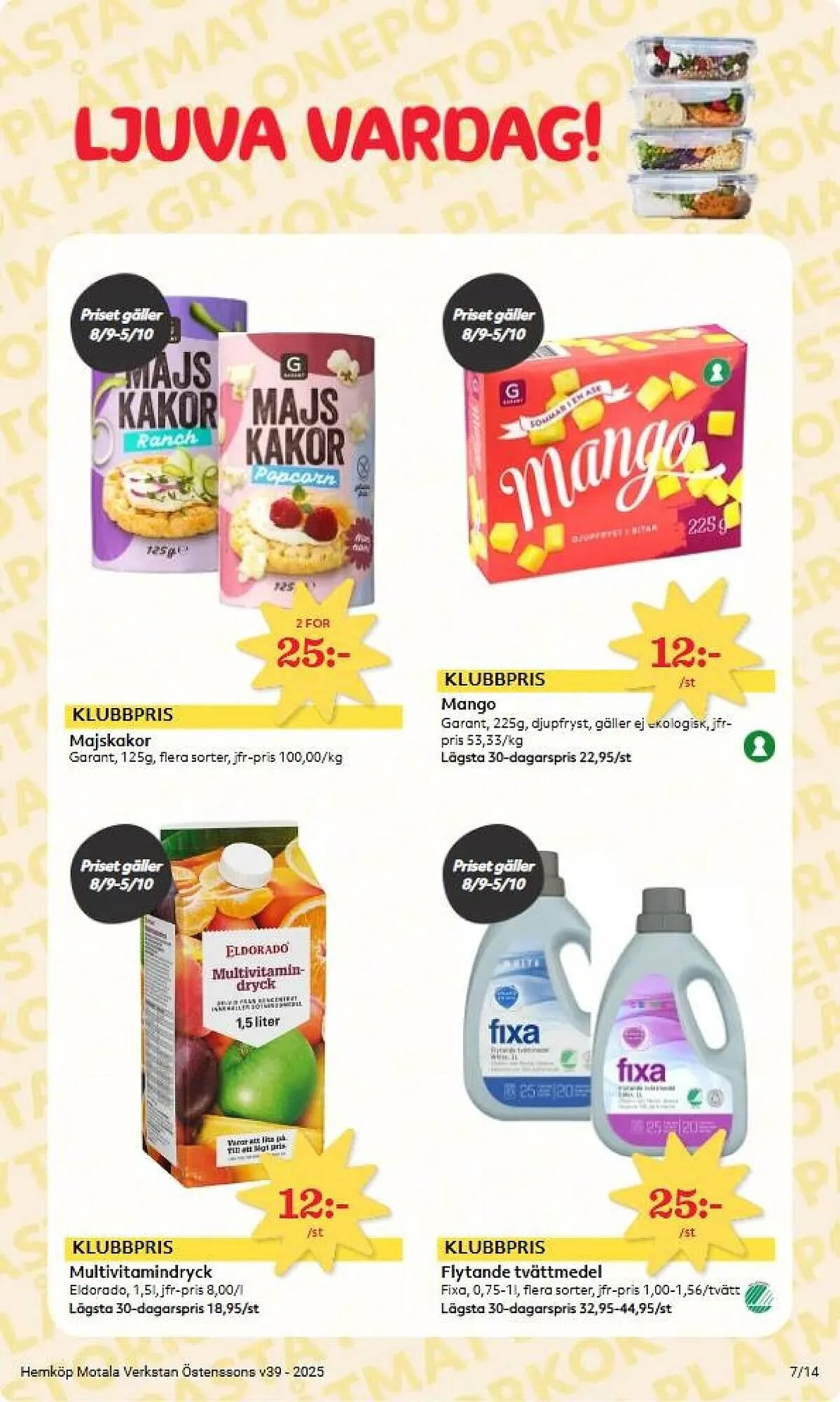 Hemköp reklamblad från 22 september till 28 september 2025 - Reklamblad sidor 7