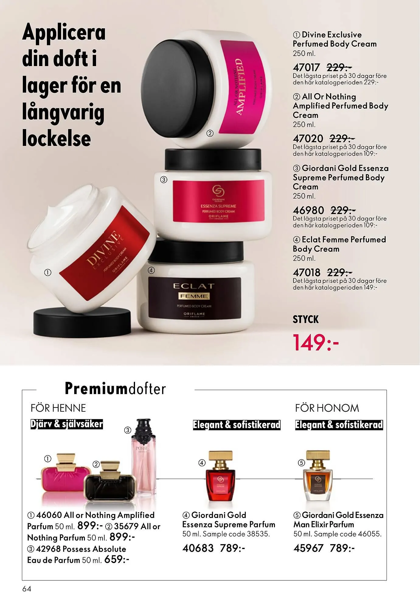 Oriflame reklamblad från 29 oktober till 18 november 2025 - Reklamblad sidor 64