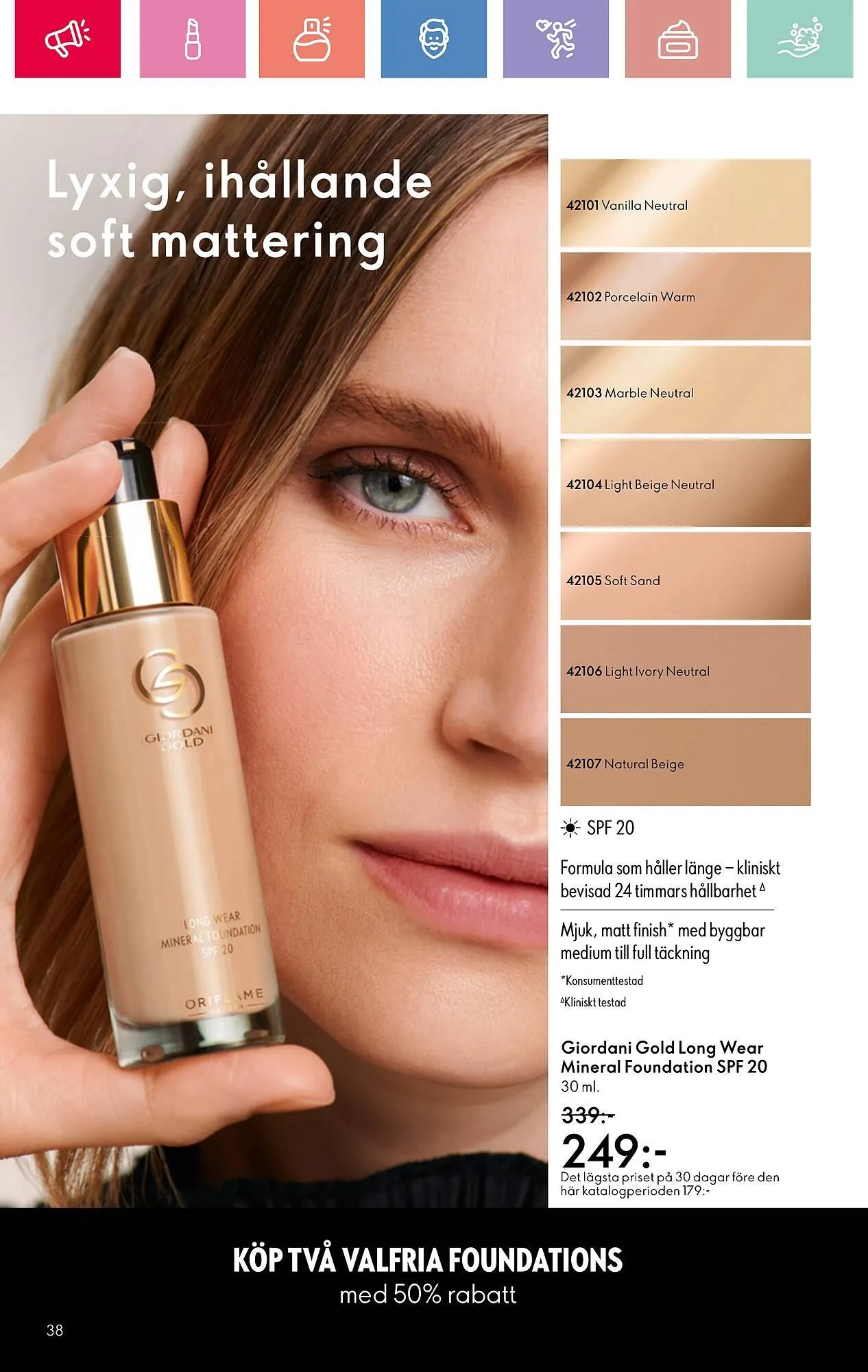 Oriflame reklamblad från 13 juli till 2 augusti 2025 - Reklamblad sidor 38