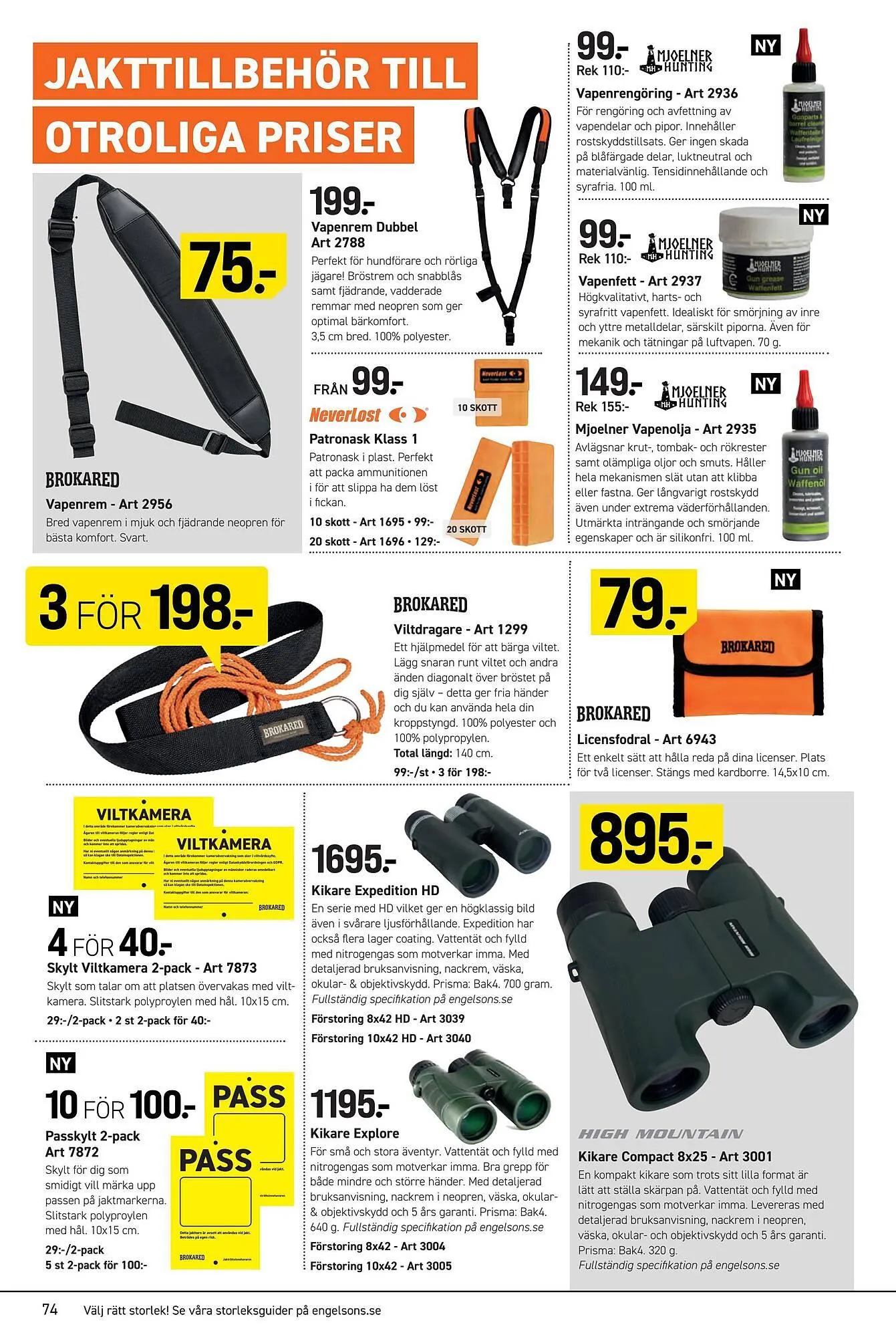Engelsons reklamblad från 1 juli till 31 juli 2025 - Reklamblad sidor 74