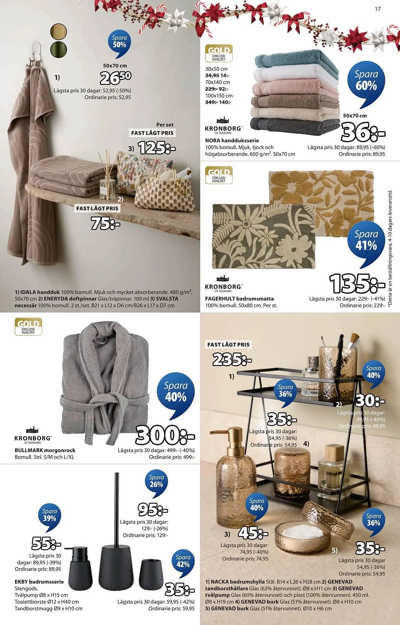 JYSK reklamblad från 20 oktober till 2 november 2025 - Reklamblad sidor 17