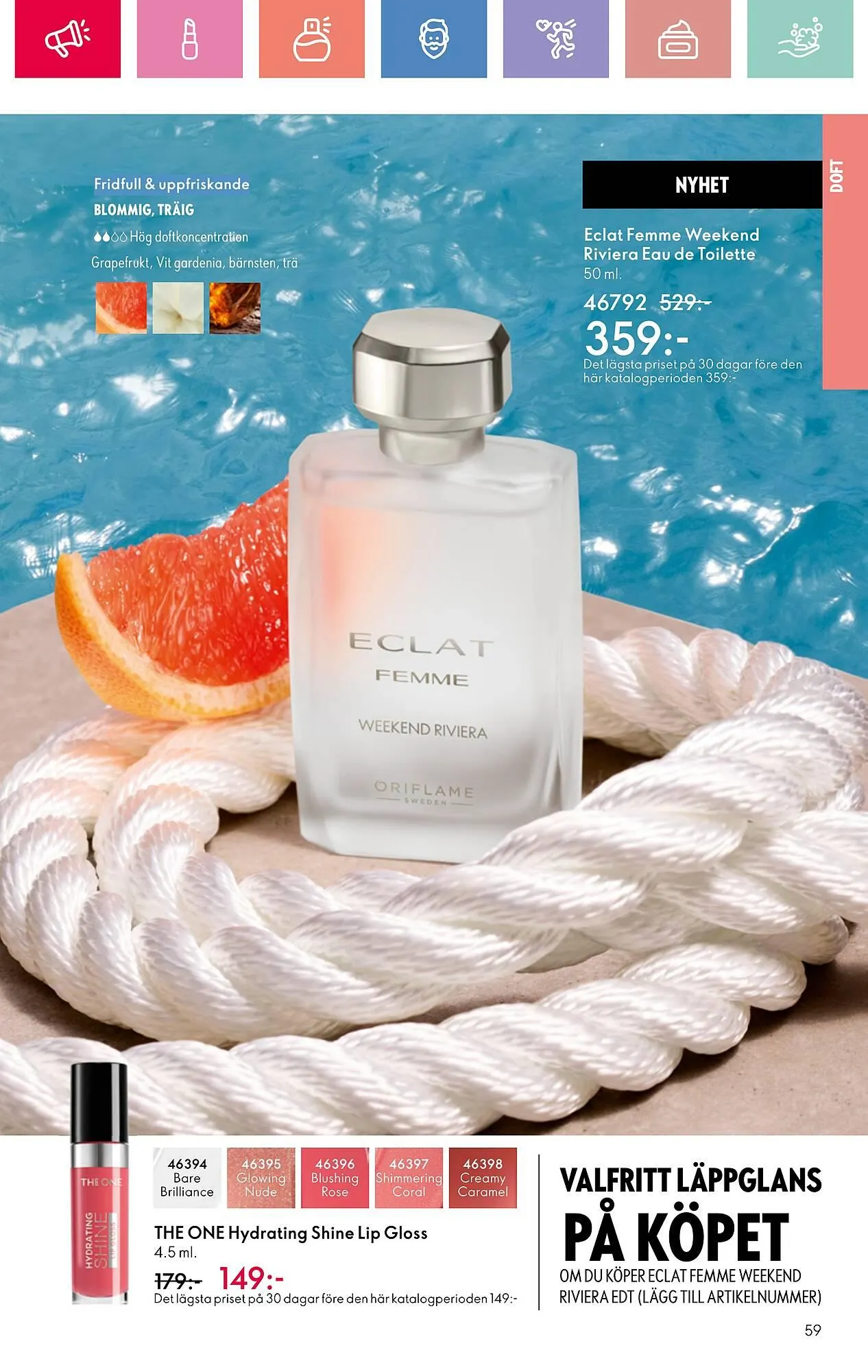 Oriflame reklamblad från 13 juli till 2 augusti 2025 - Reklamblad sidor 59