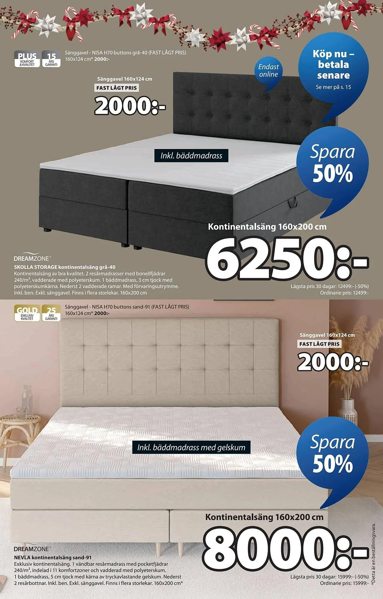 JYSK reklamblad från 15 december till 24 december 2025 - Reklamblad sidor 7