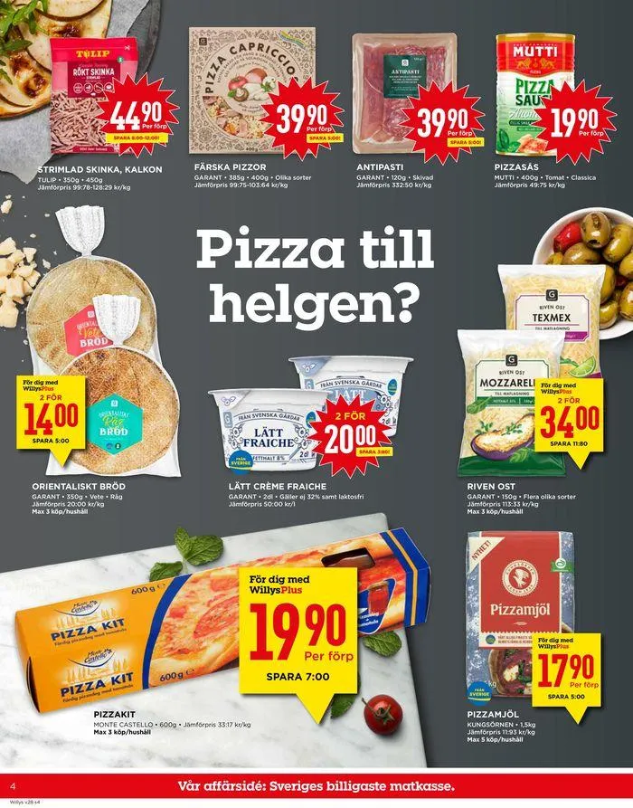 Willys Erbjudanden från 8 juli till 14 juli 2024 - Reklamblad sidor 4