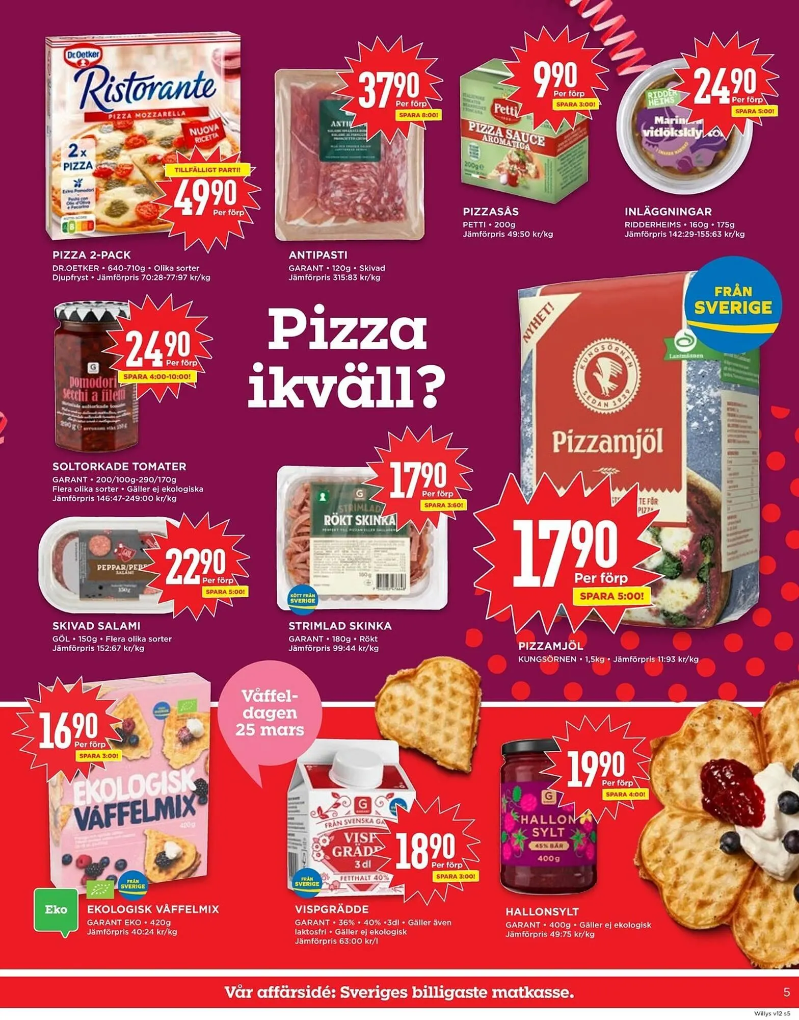 Willys reklamblad från 17 mars till 23 mars 2025 - Reklamblad sidor 5