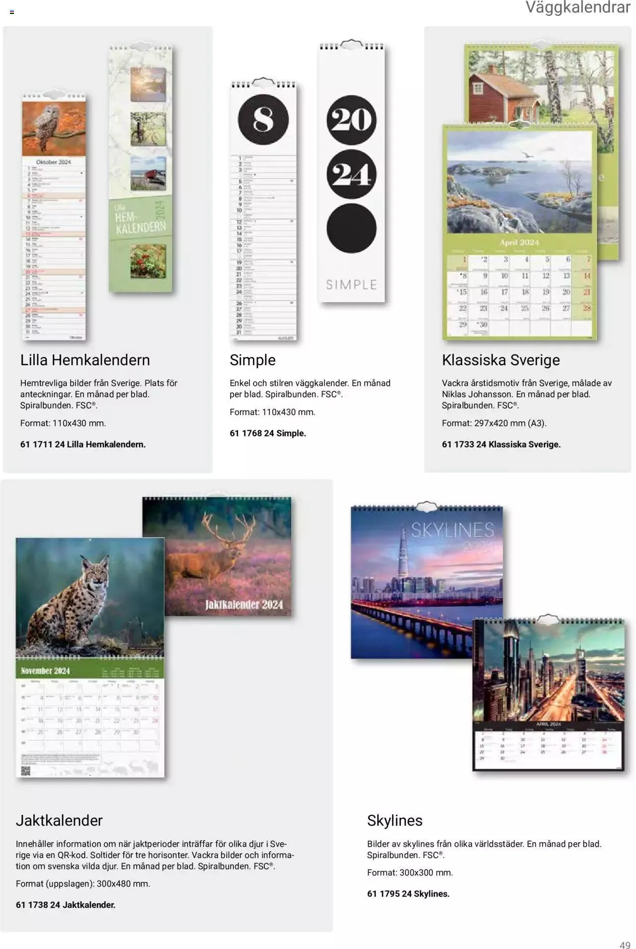 Kalendrar 2024 från 25 juli till 31 december 2023 - Reklamblad sidor 49