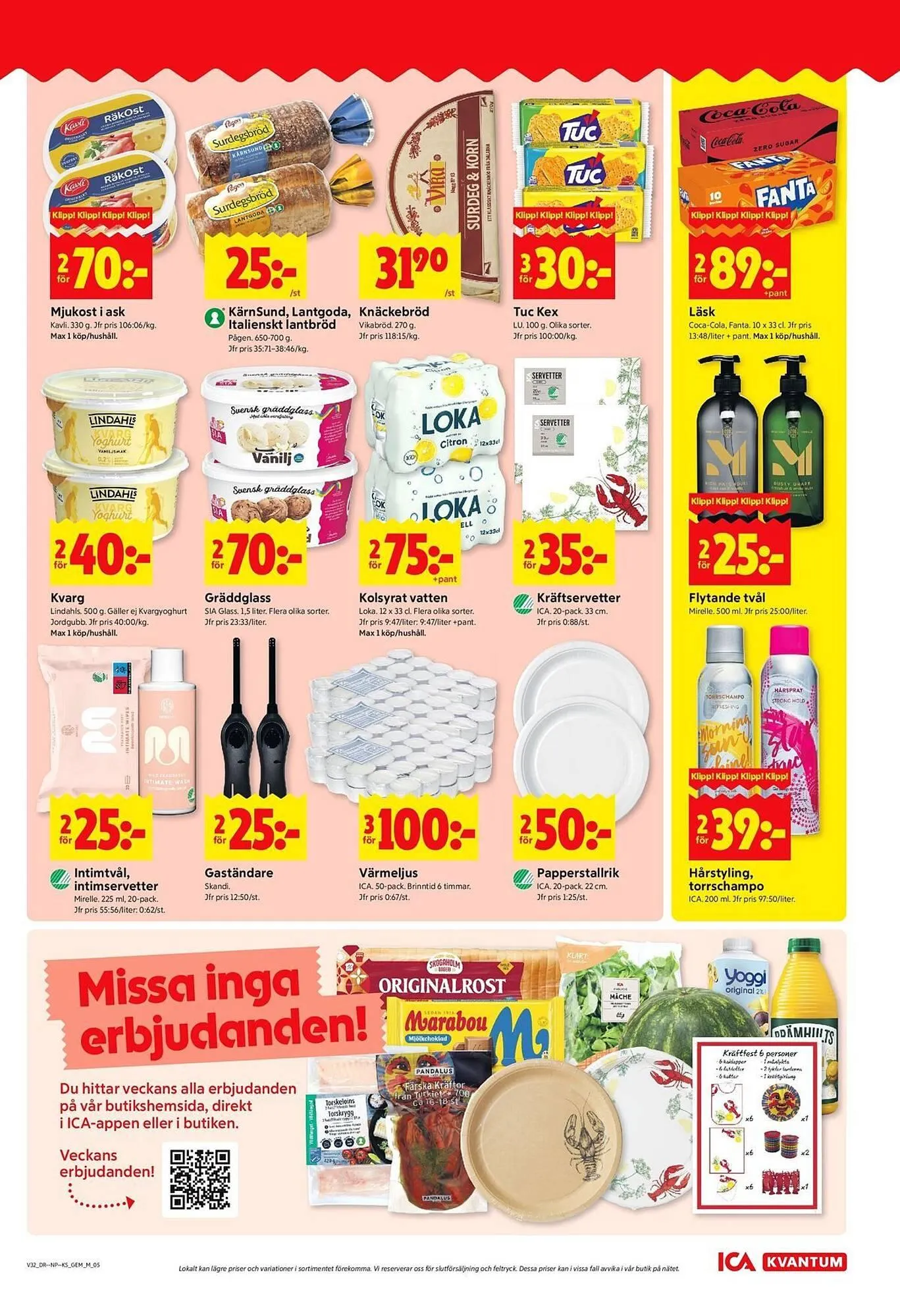 ICA Kvantum reklamblad från 4 augusti till 10 augusti 2025 - Reklamblad sidor 5