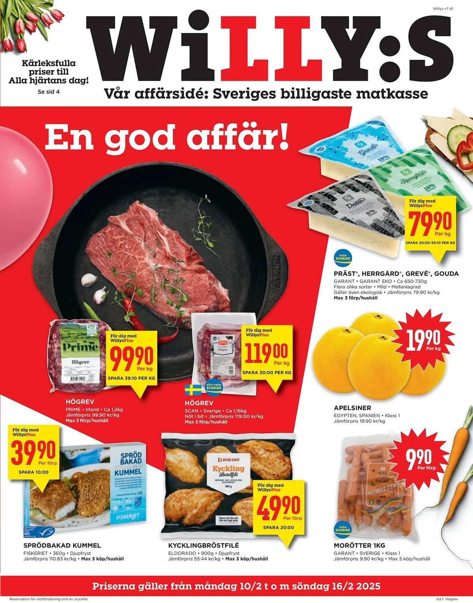 Willys reklamblad från 7 februari till 16 februari 2025 - Reklamblad sidor 5