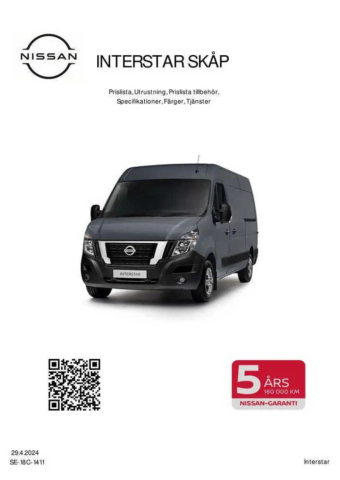 Nissan Interstar från 1 maj till 1 maj 2025 - Reklamblad sidor 1