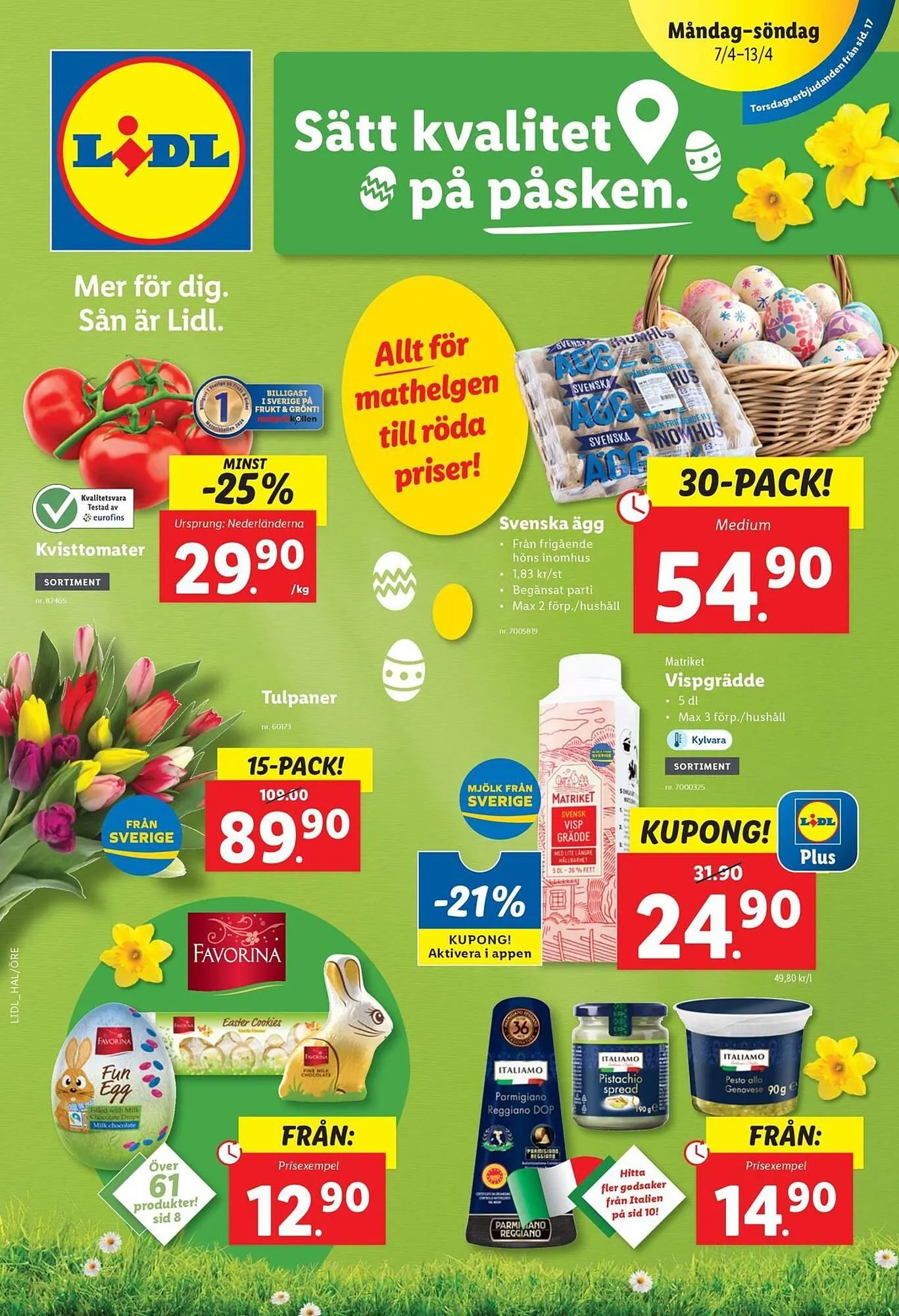 Lidl reklamblad från 7 april till 13 april 2025 - Reklamblad sidor 1