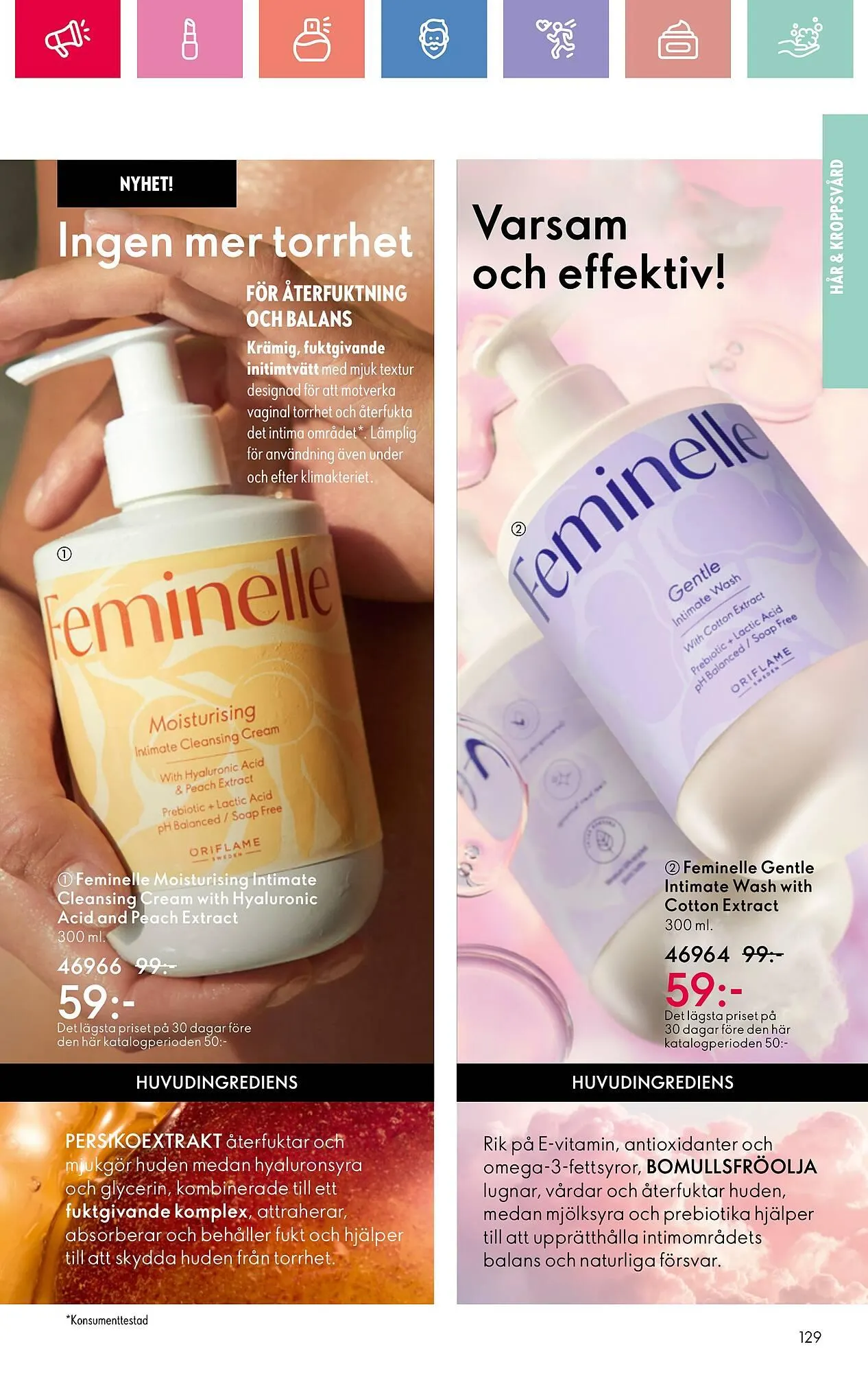 Oriflame reklamblad från 26 januari till 15 februari 2025 - Reklamblad sidor 129