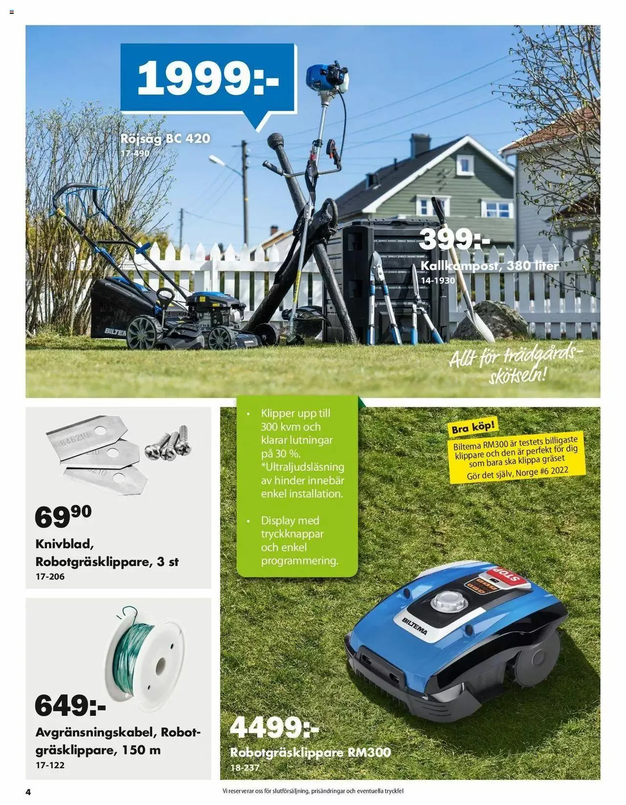 Biltema - erbjudanden från 25 april till 31 december 2024 - Reklamblad sidor 4