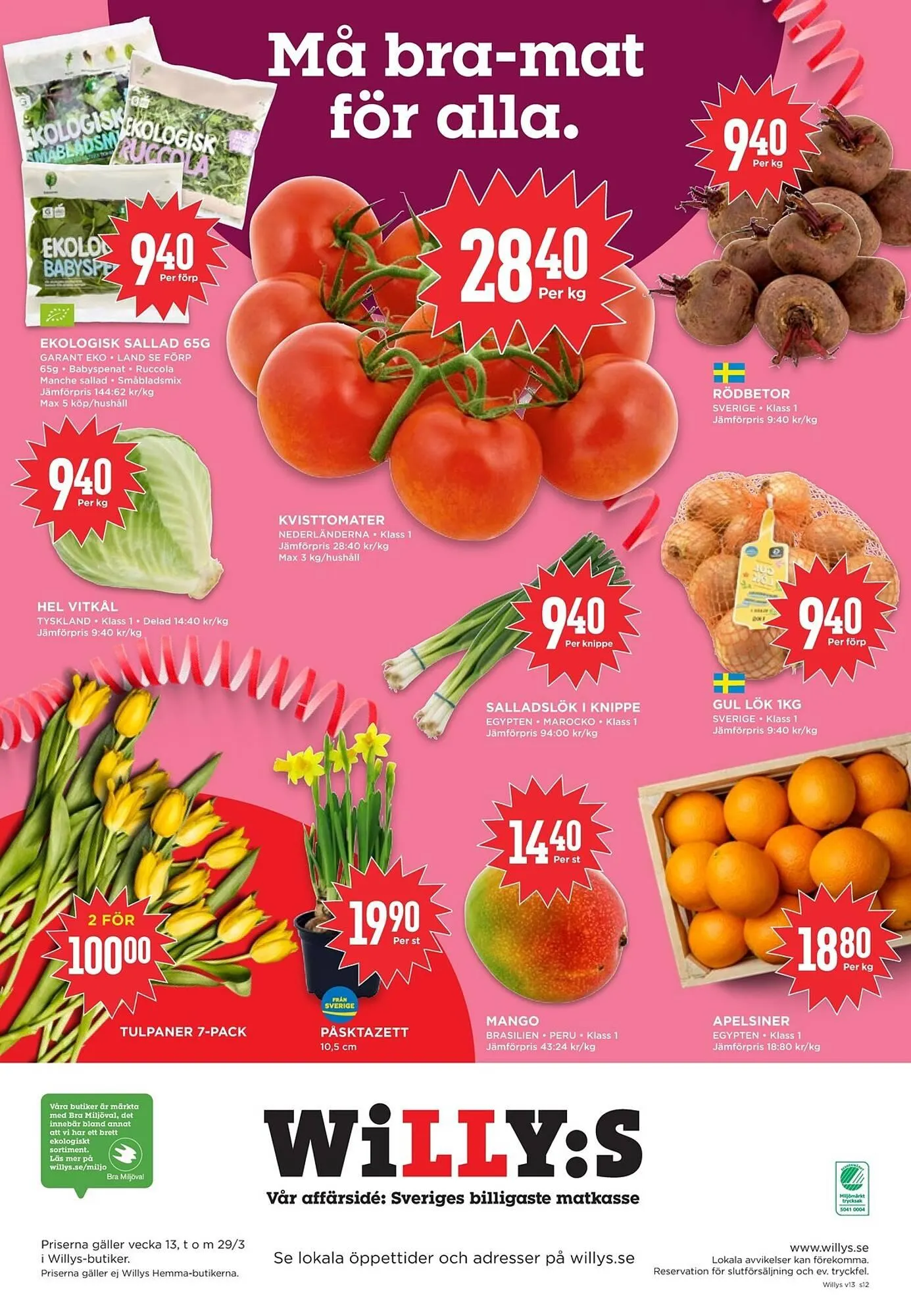 Willys reklamblad från 23 mars till 29 mars 2026 - Reklamblad sidor 12