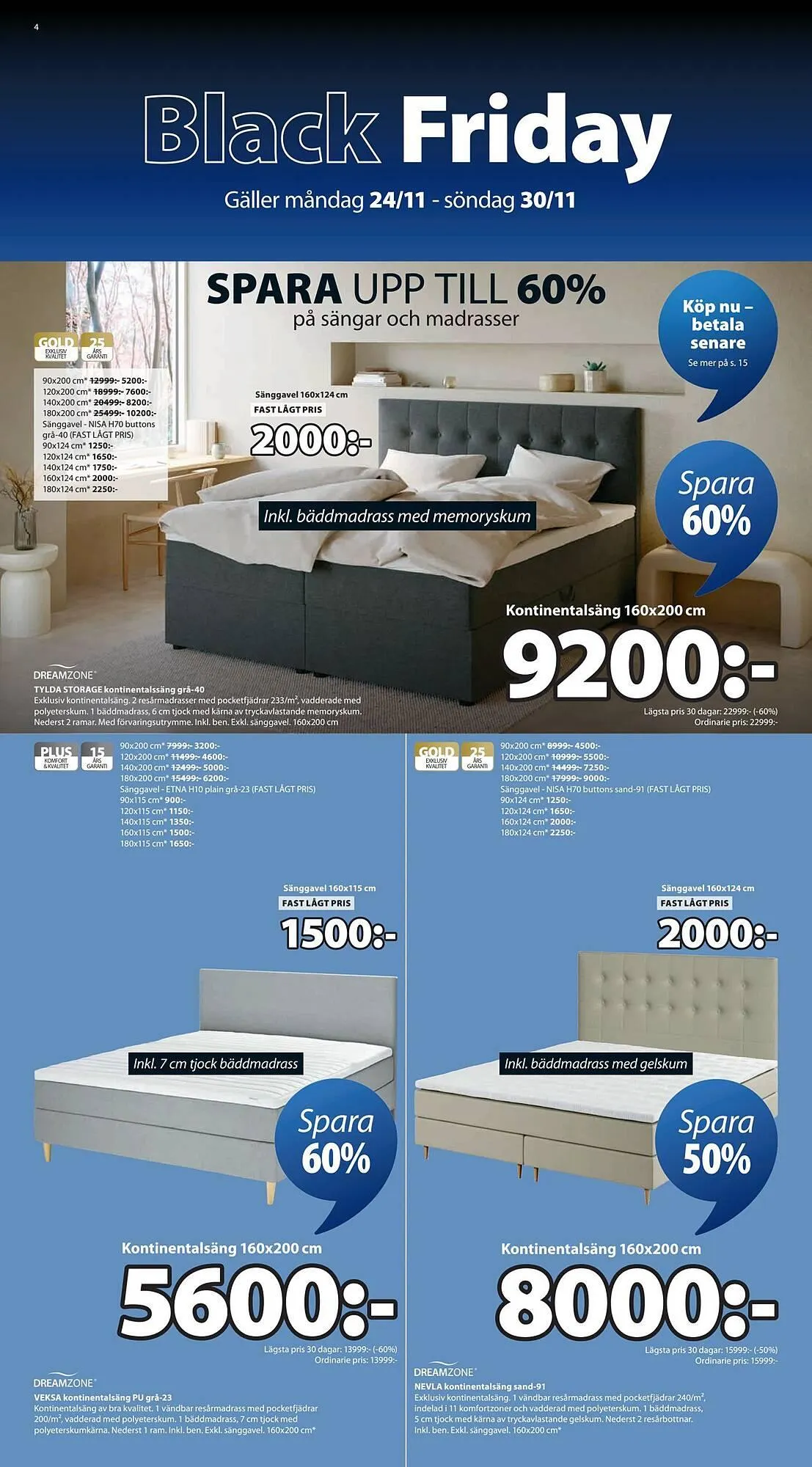 JYSK reklamblad från 24 november till 30 november 2025 - Reklamblad sidor 4