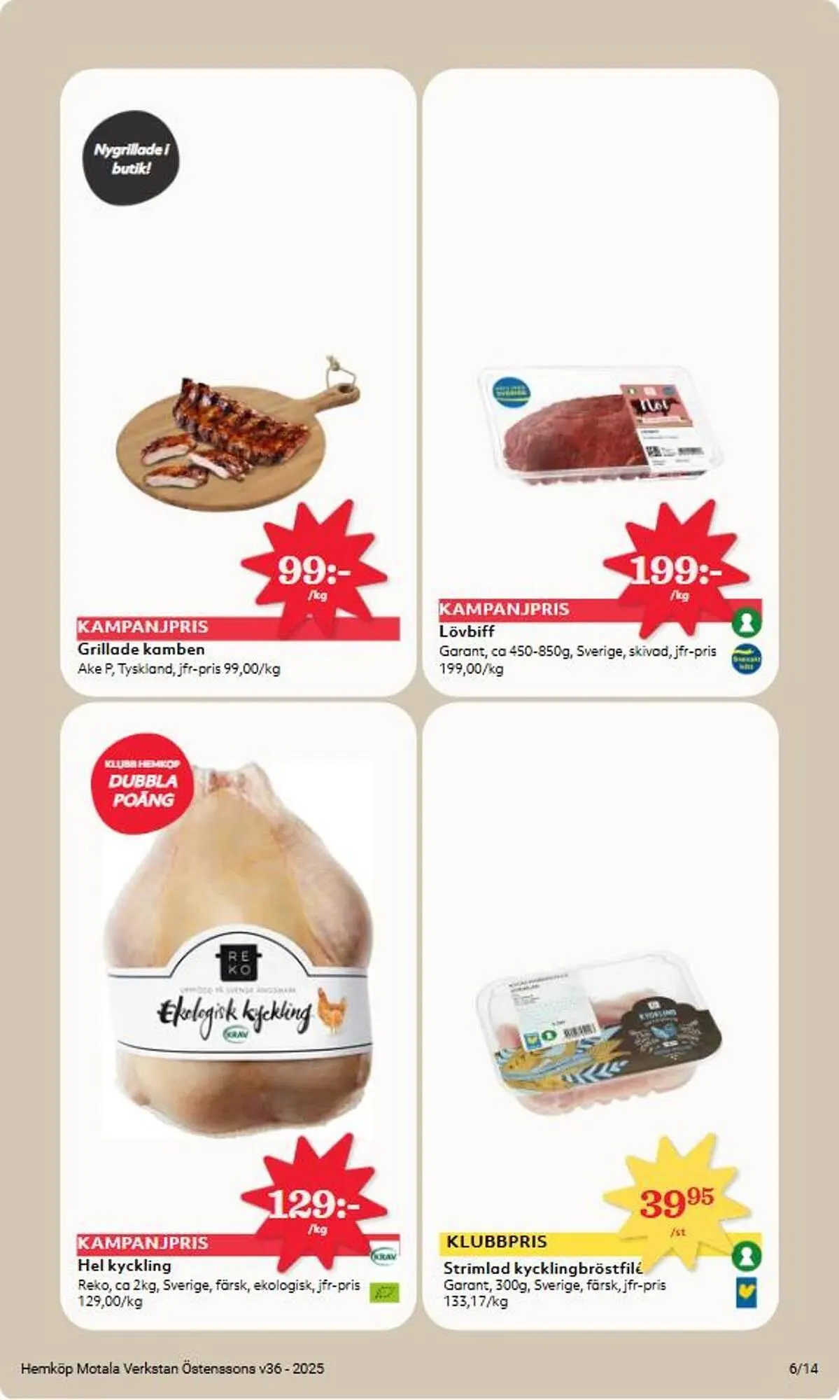 Östenssons reklamblad från 1 september till 7 september 2025 - Reklamblad sidor 6