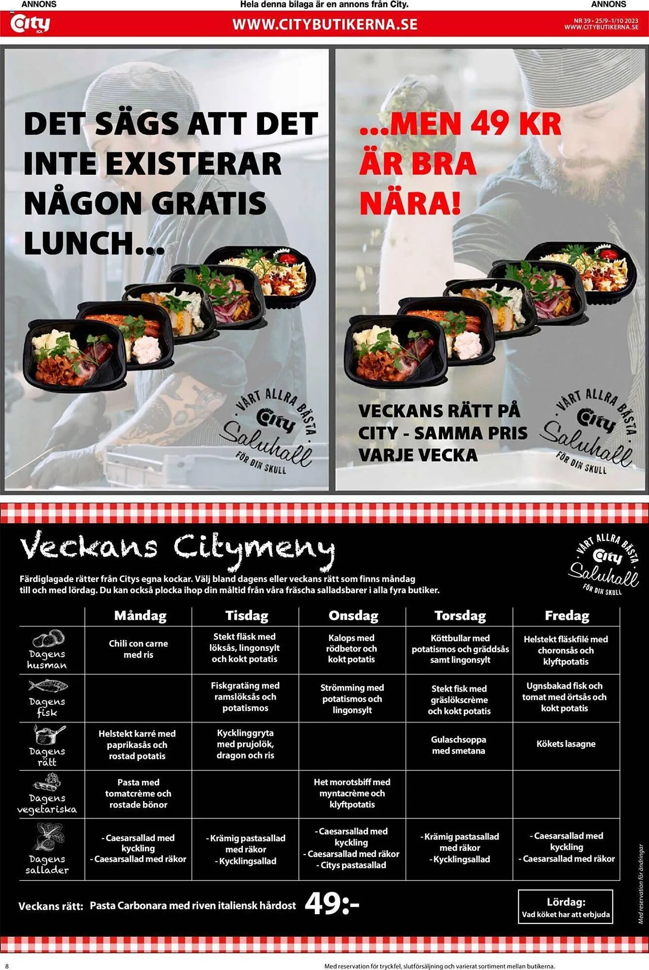 ICA Kvantum reklamblad från 25 september till 1 oktober 2023 - Reklamblad sidor 8