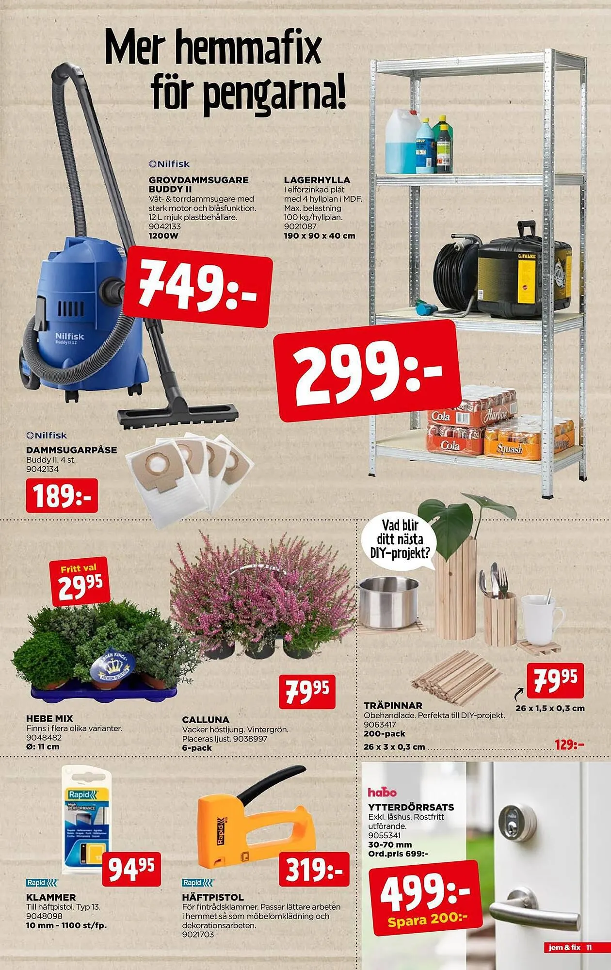 Jem&Fix reklamblad från 27 augusti till 10 september 2023 - Reklamblad sidor 11