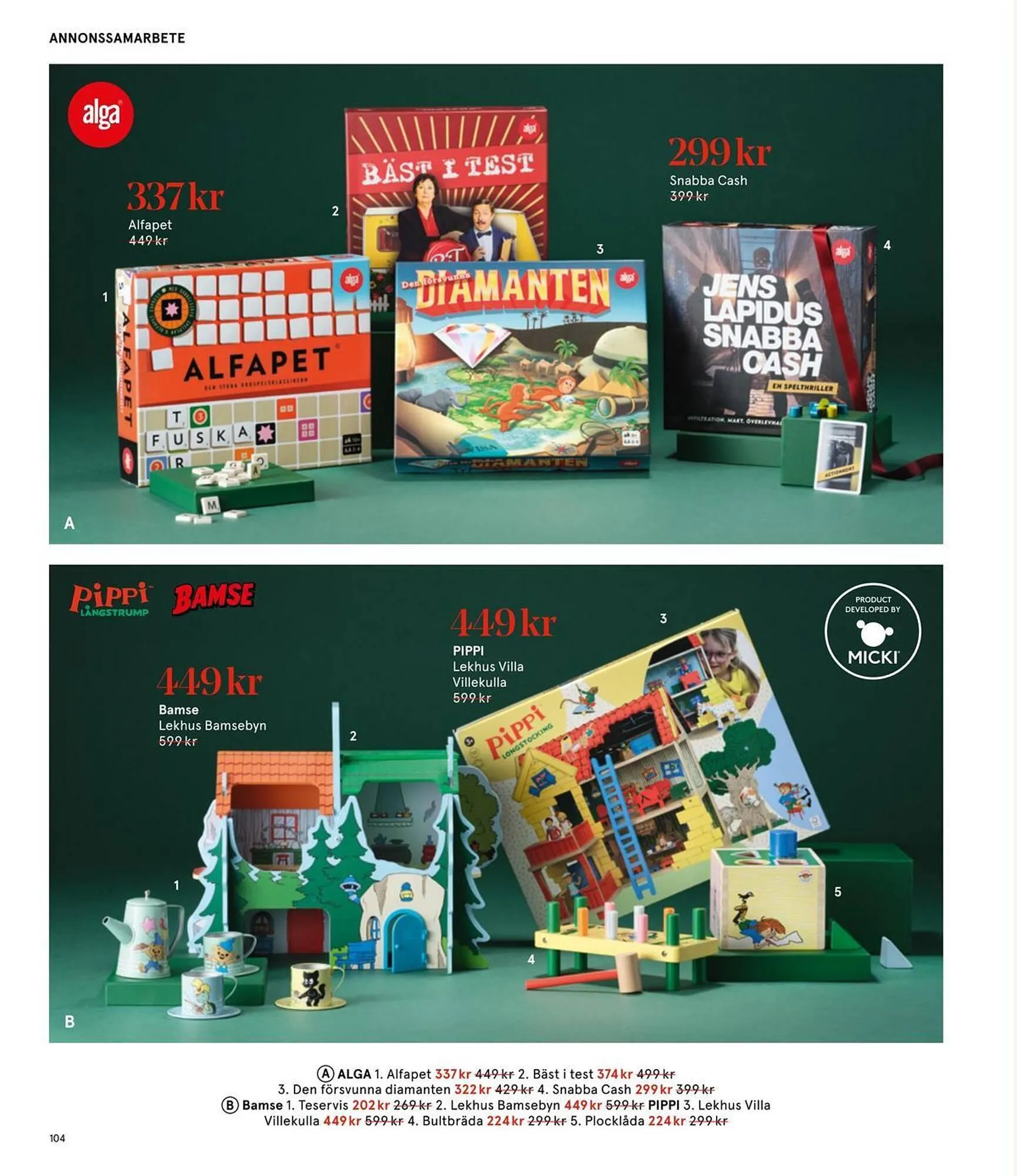 Åhléns reklamblad från 25 november till 11 december 2025 - Reklamblad sidor 104