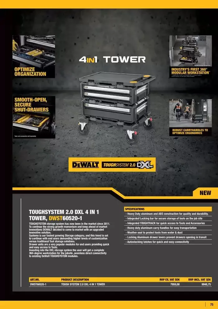 Dewalt reklamblad från 28 september till 12 oktober 2024 - Reklamblad sidor 75