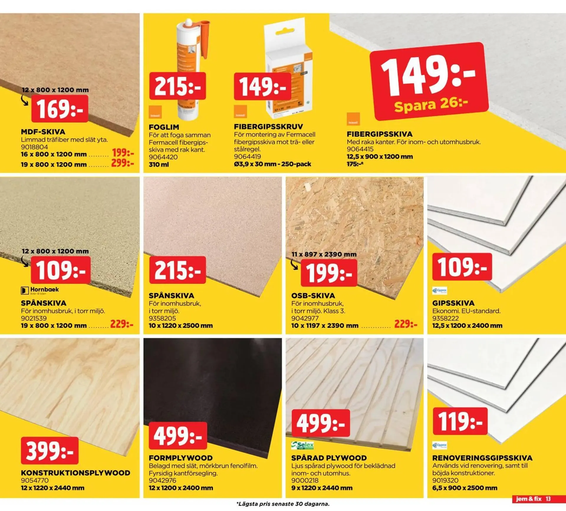 Jem&Fix reklamblad från 9 februari till 2 mars 2026 - Reklamblad sidor 13