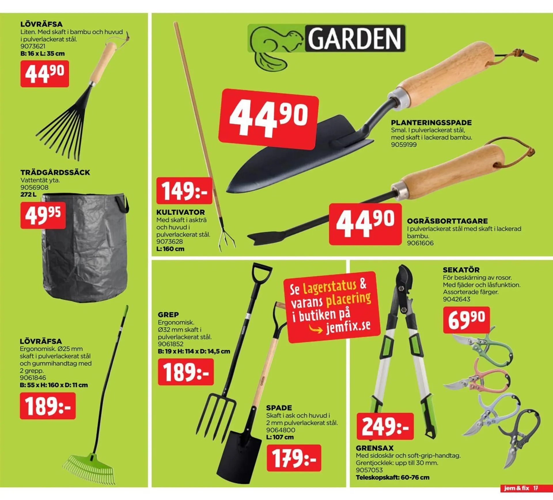 Jem&Fix reklamblad från 16 mars till 30 mars 2026 - Reklamblad sidor 17