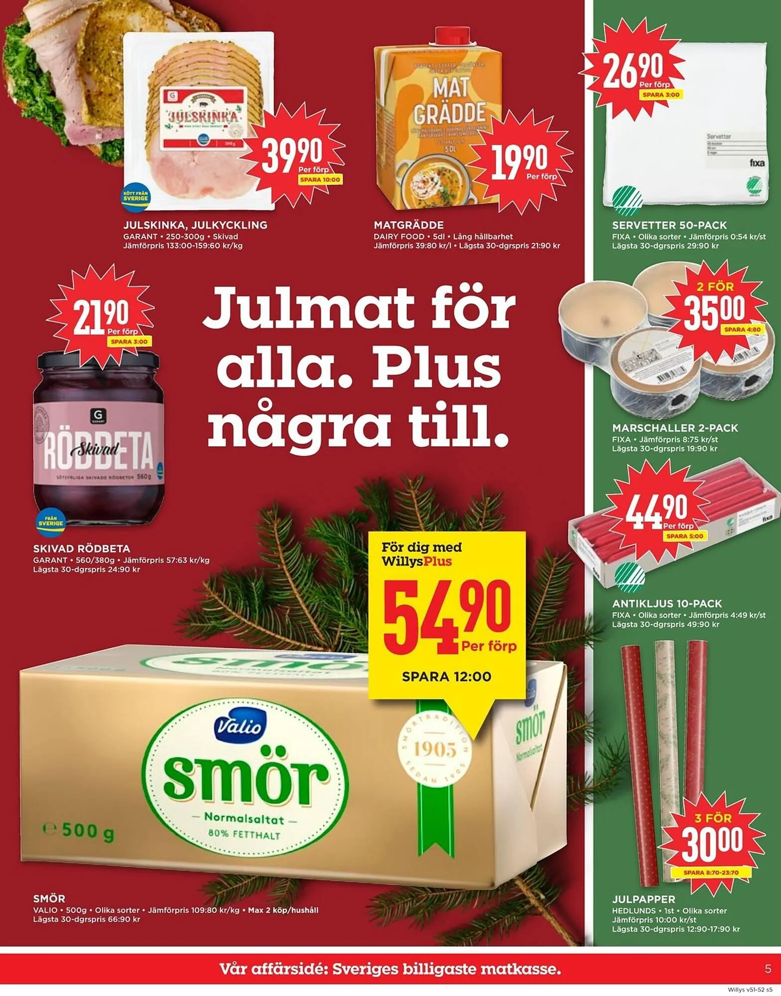 Willys reklamblad från 15 december till 25 december 2025 - Reklamblad sidor 5