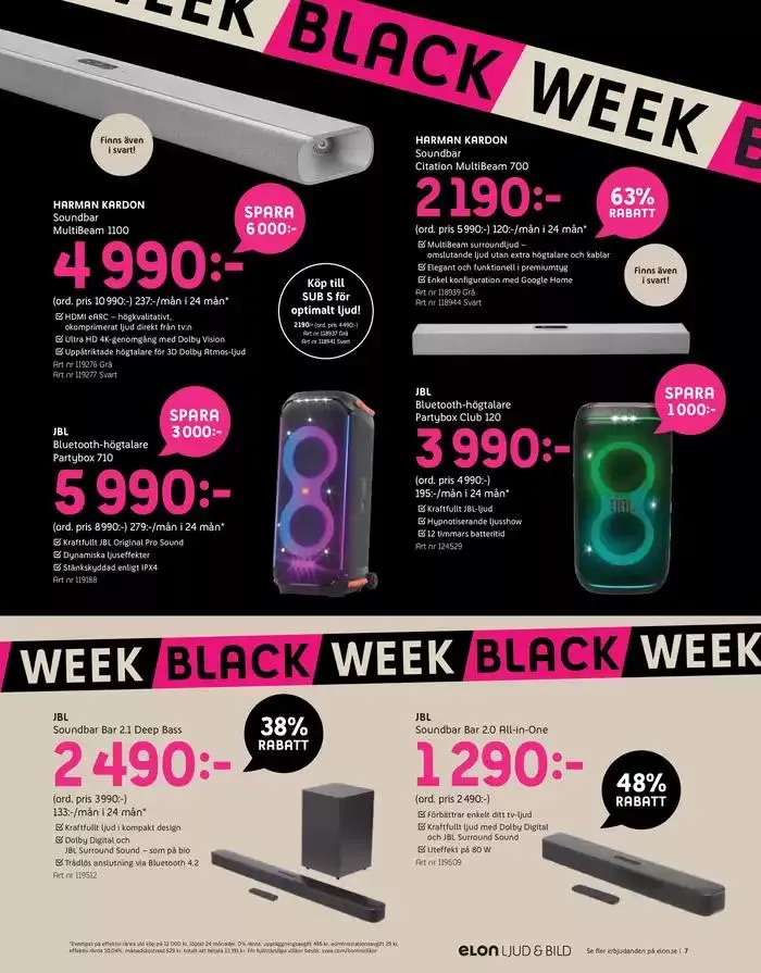 Black Week från 28 november till 1 december 2024 - Reklamblad sidor 7