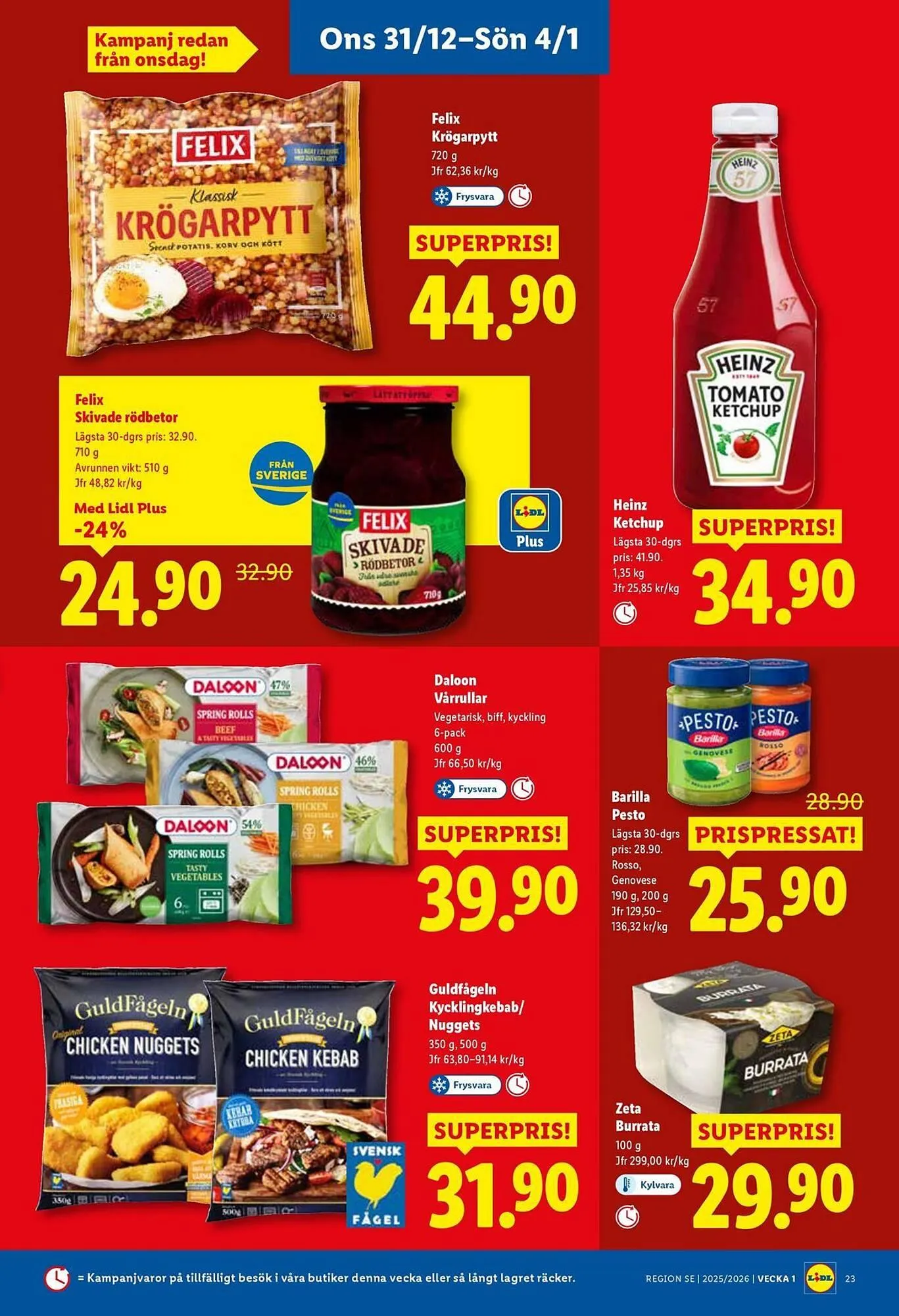 Lidl reklamblad från 29 december till 4 januari 2026 - Reklamblad sidor 26