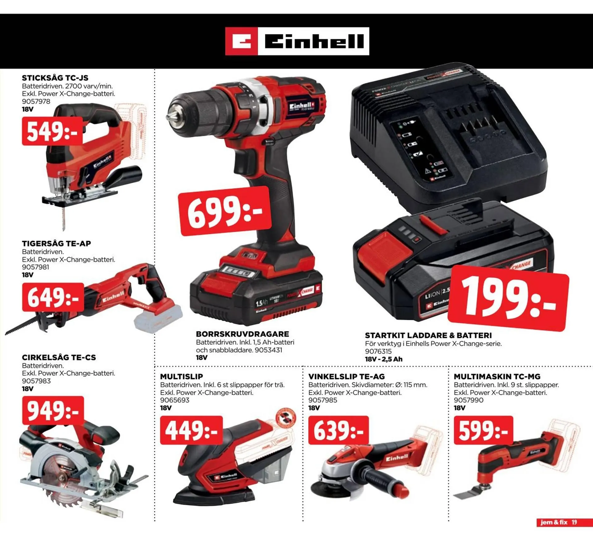 Jem&Fix reklamblad från 4 augusti till 24 augusti 2025 - Reklamblad sidor 19