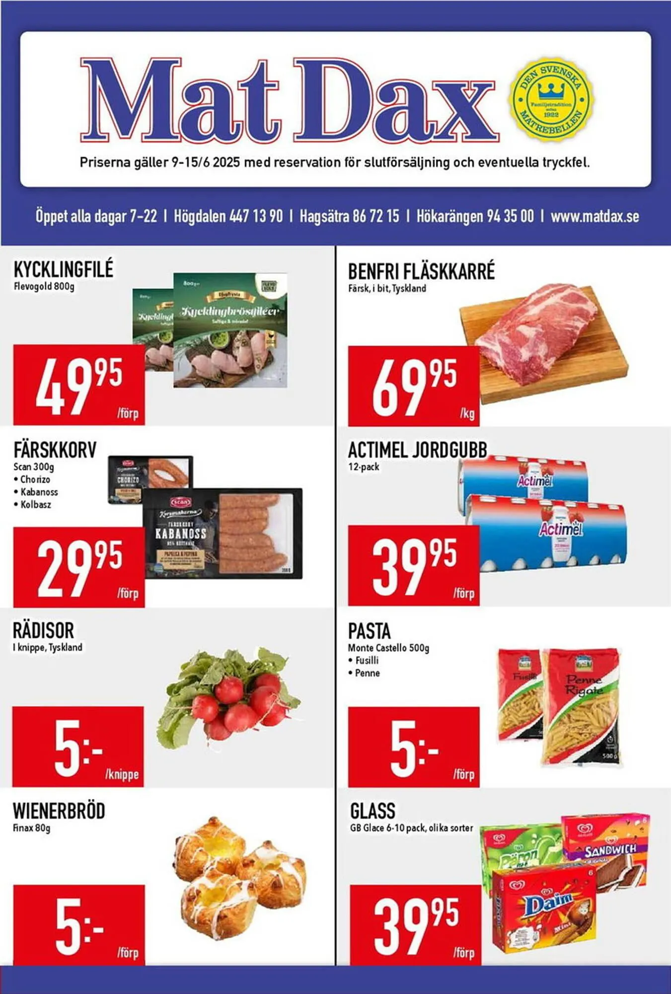 Matdax reklamblad - 1