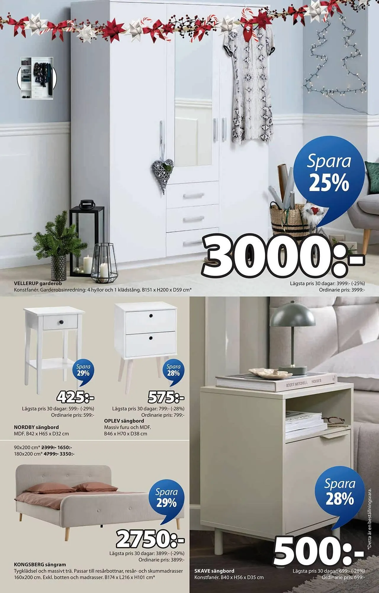 JYSK reklamblad från 1 december till 15 december 2025 - Reklamblad sidor 15