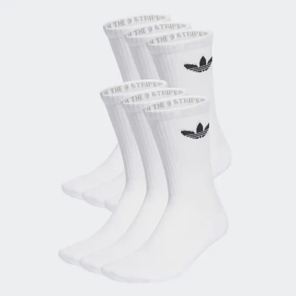 Trefoil Cushion Crew Strumpor 6 Par