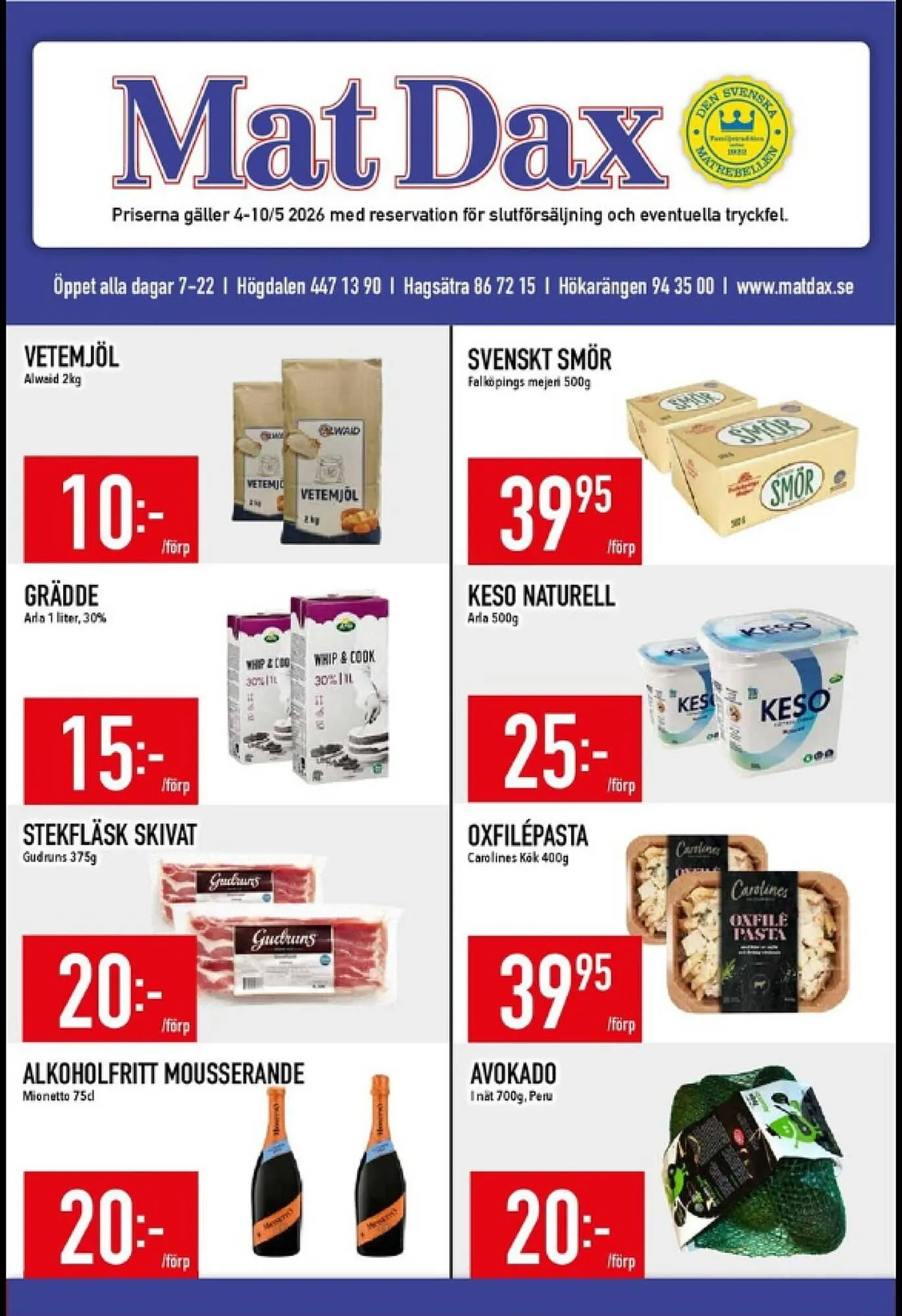 Matdax reklamblad - 1