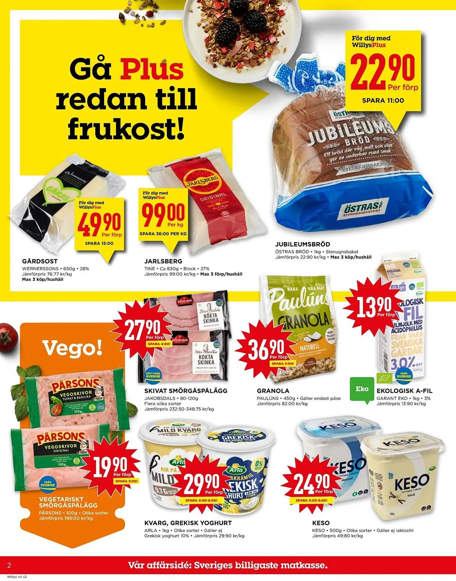 Willys reklamblad från 22 januari till 28 januari 2024 - Reklamblad sidor 2