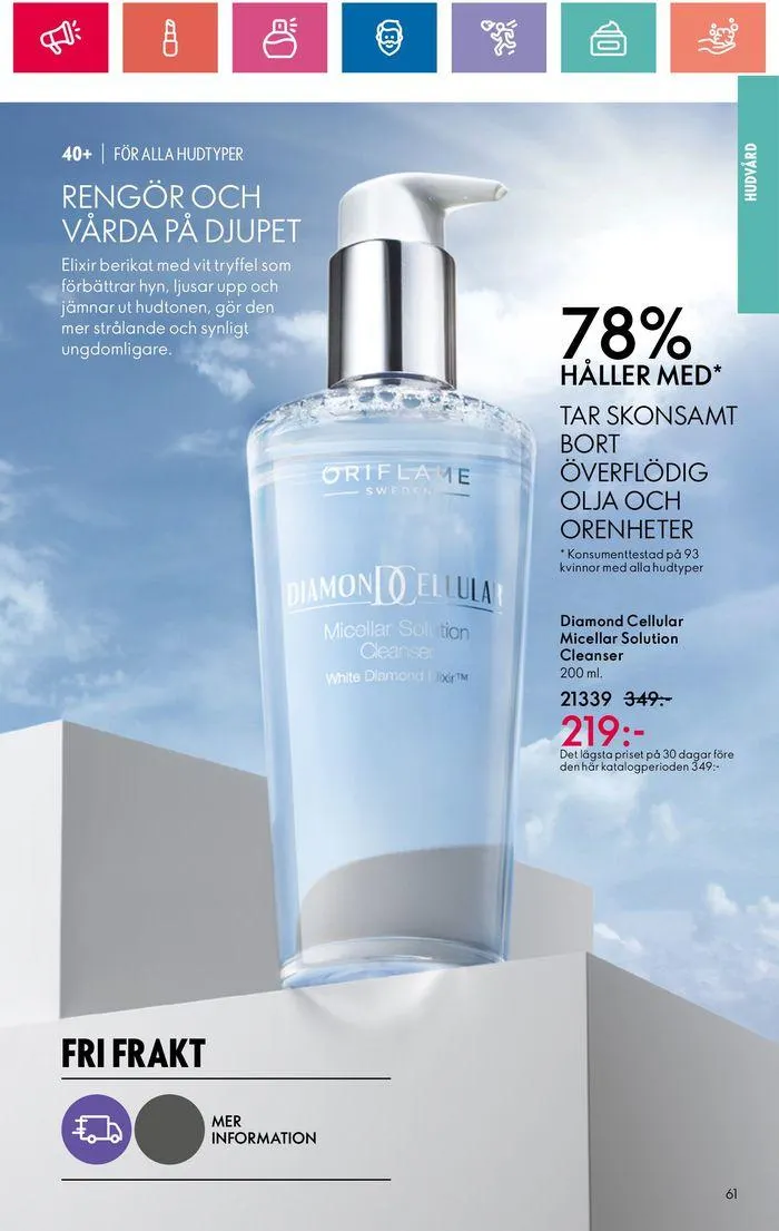 Oriflame reklamblad från 20 juni till 4 juli 2024 - Reklamblad sidor 61