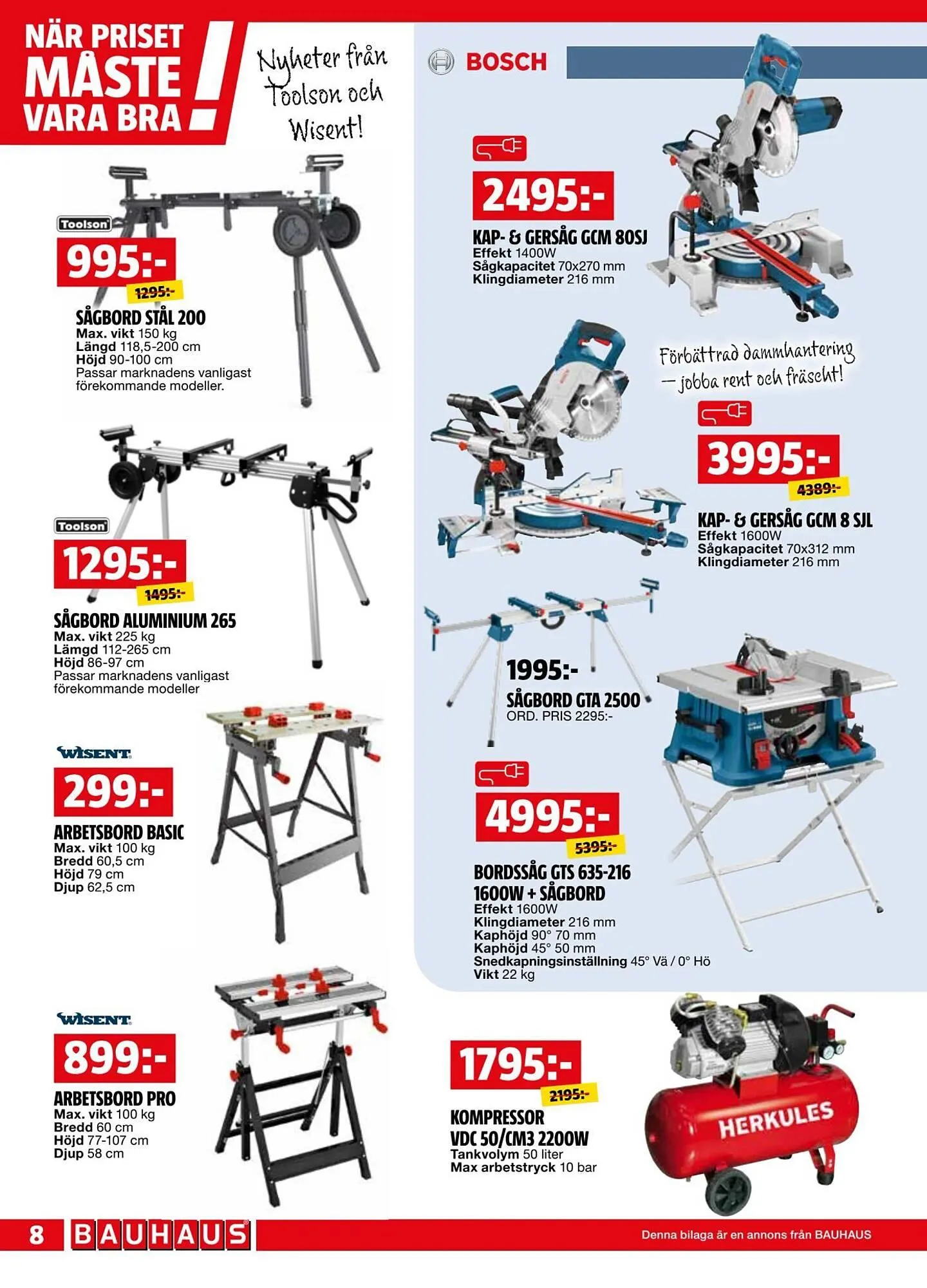 Bauhaus reklamblad från 1 september till 14 september 2025 - Reklamblad sidor 8