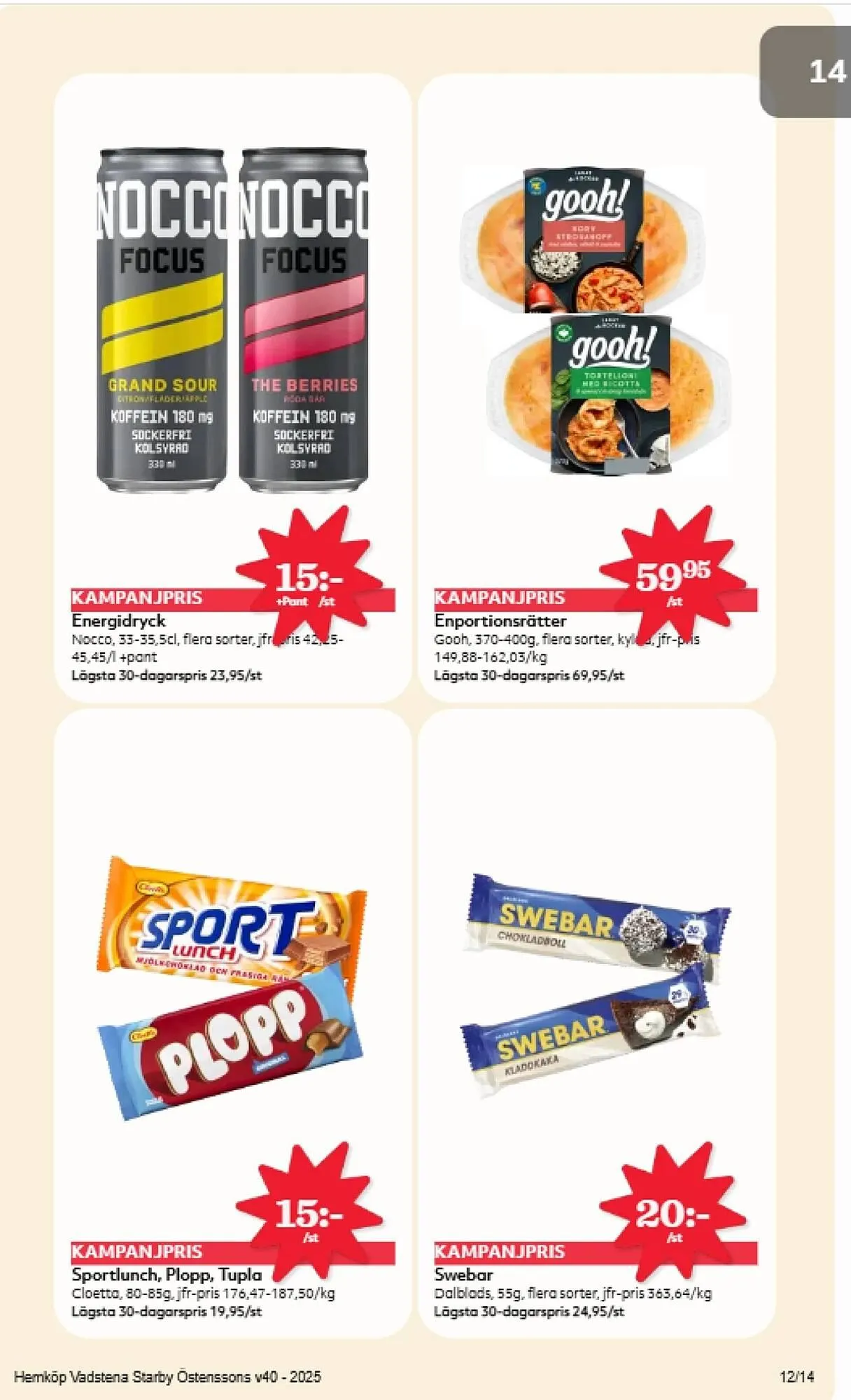 Hemköp reklamblad från 29 september till 5 oktober 2025 - Reklamblad sidor 12