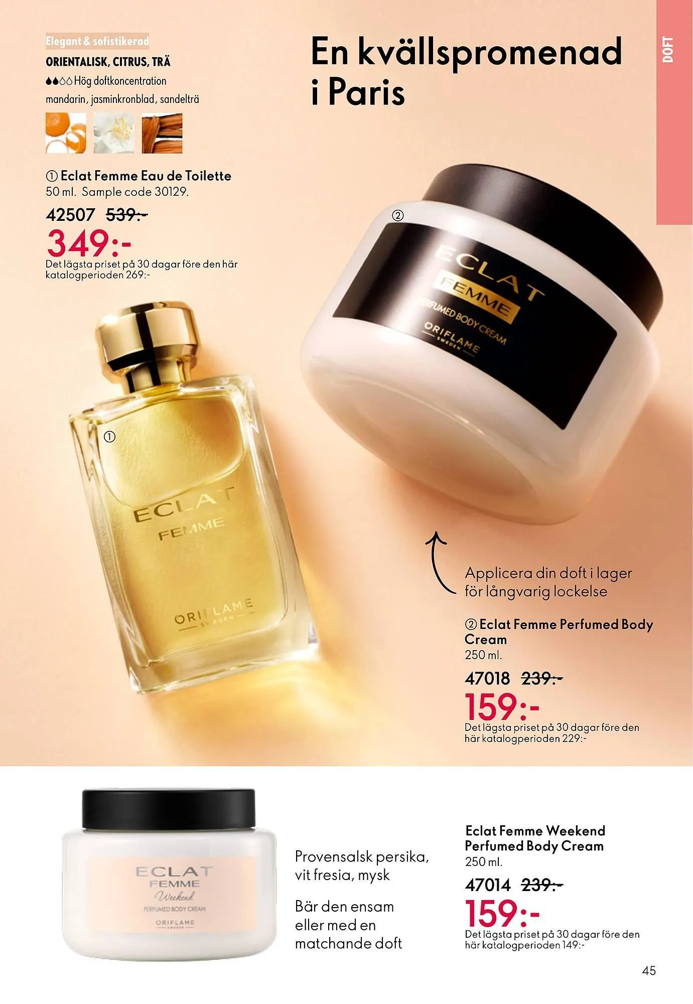 Oriflame reklamblad från 11 mars till 31 mars 2026 - Reklamblad sidor 45