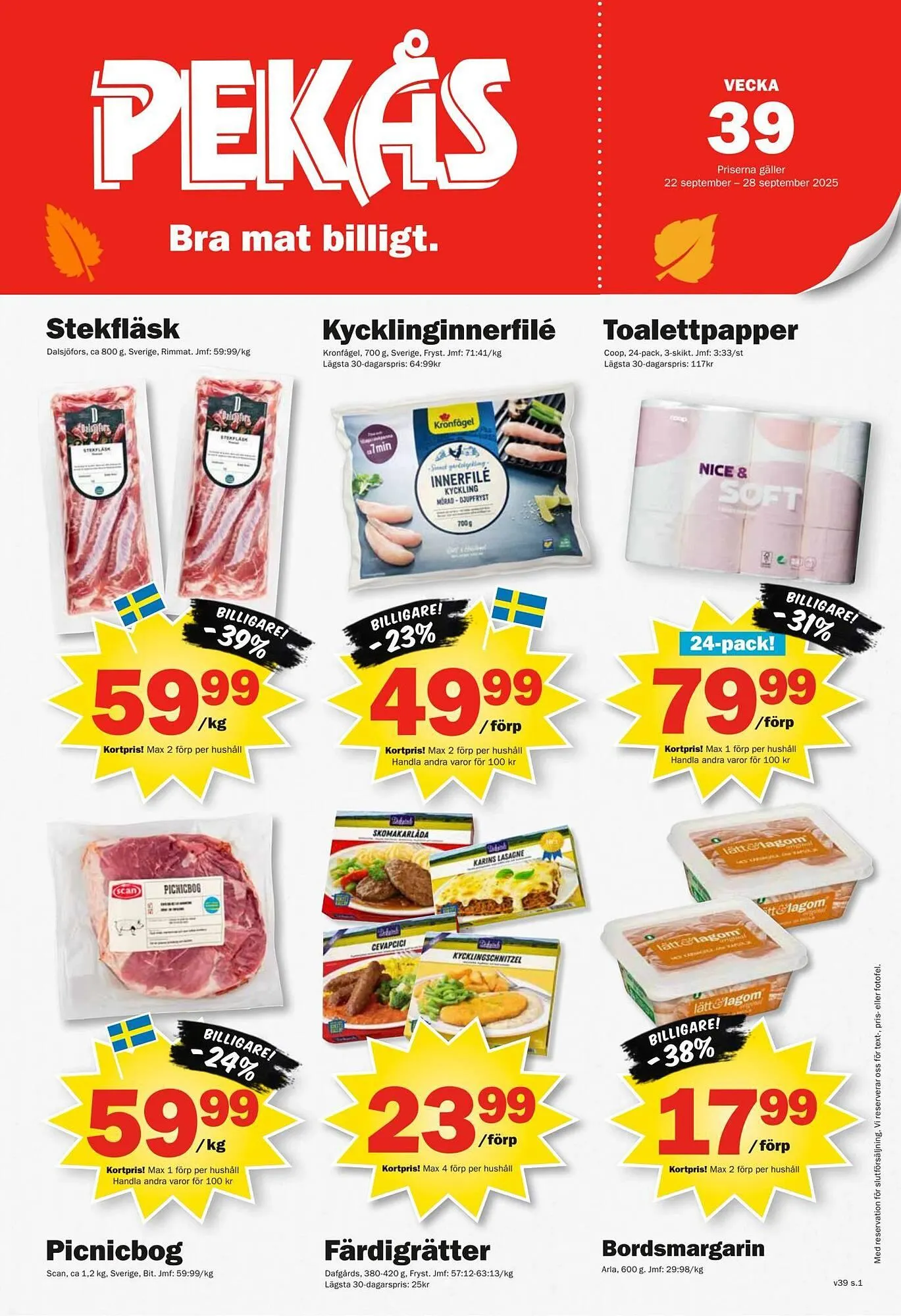 Pekås reklamblad - 1