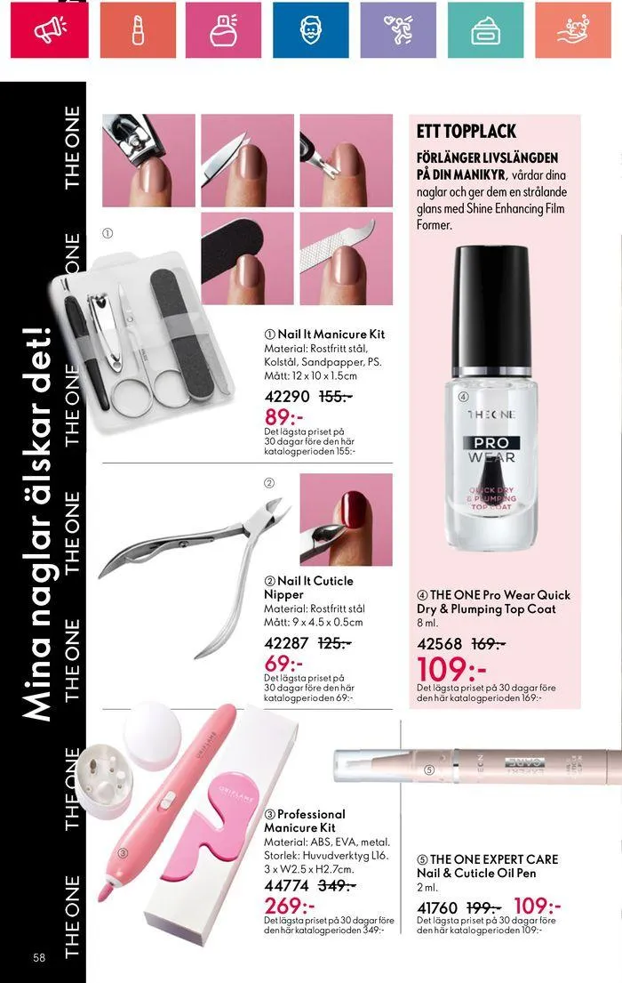 Oriflame reklamblad från 20 juni till 4 juli 2024 - Reklamblad sidor 58