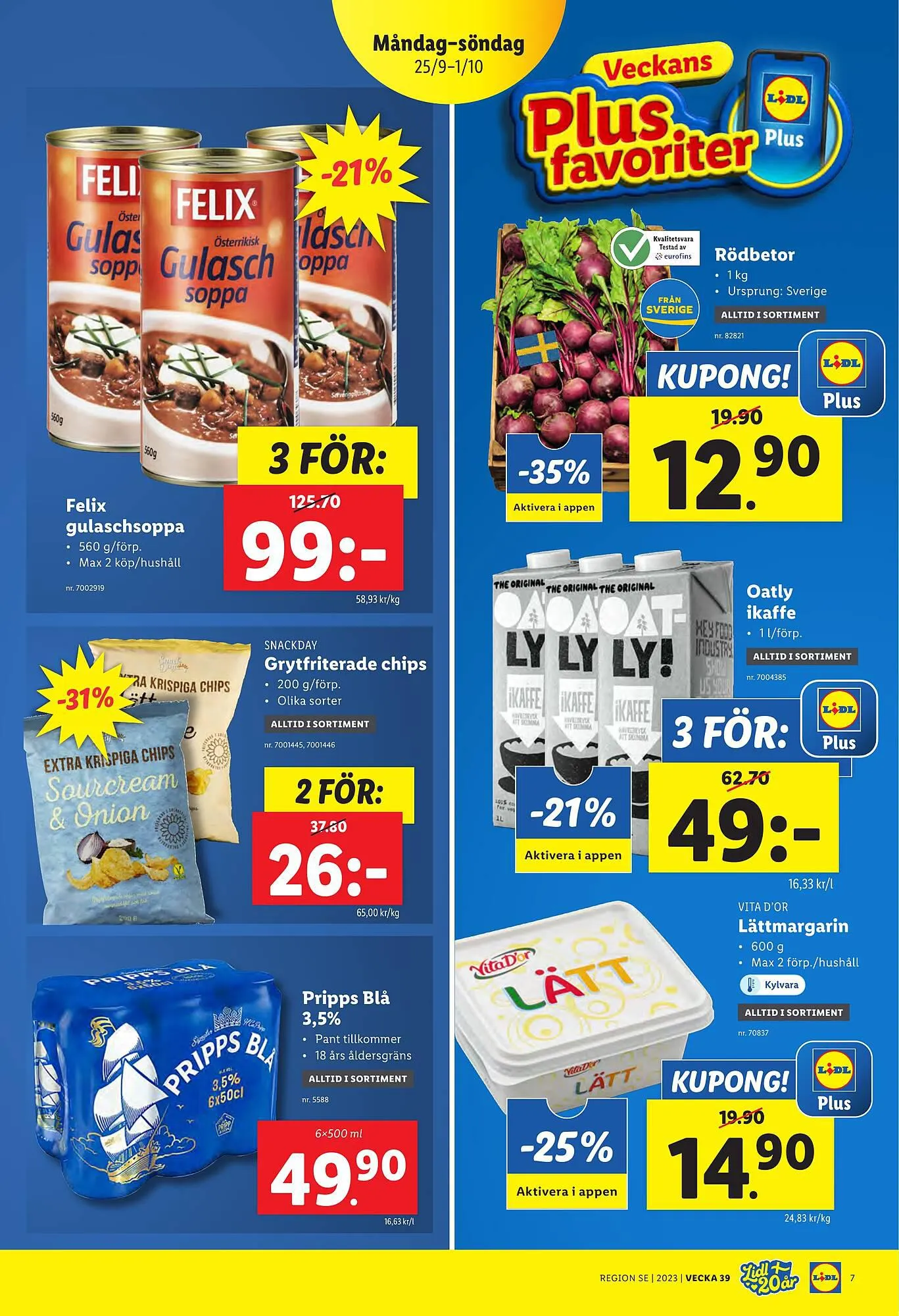 Lidl reklamblad från 25 september till 1 oktober 2023 - Reklamblad sidor 7
