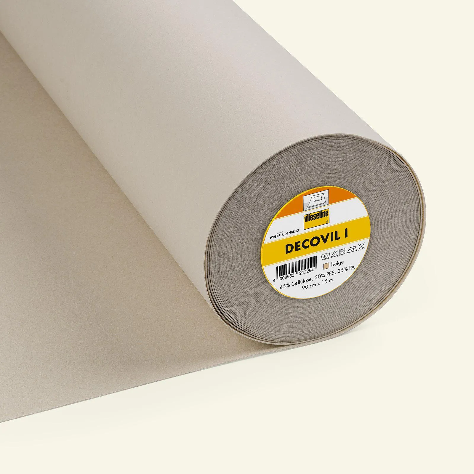Vlieseline med lim Decovil I beige