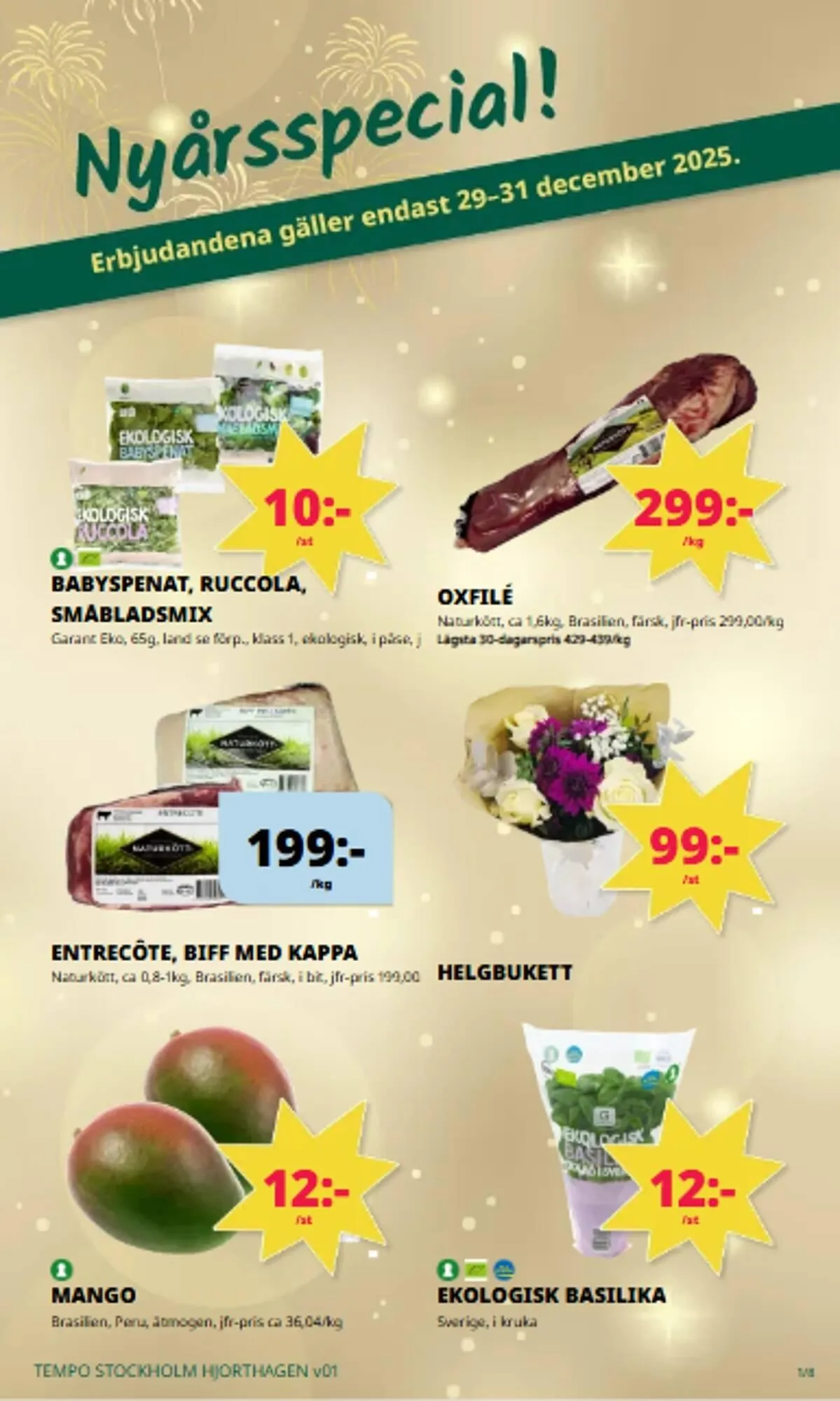 Tempo reklamblad från 29 december till 4 januari 2026 - Reklamblad sidor 1